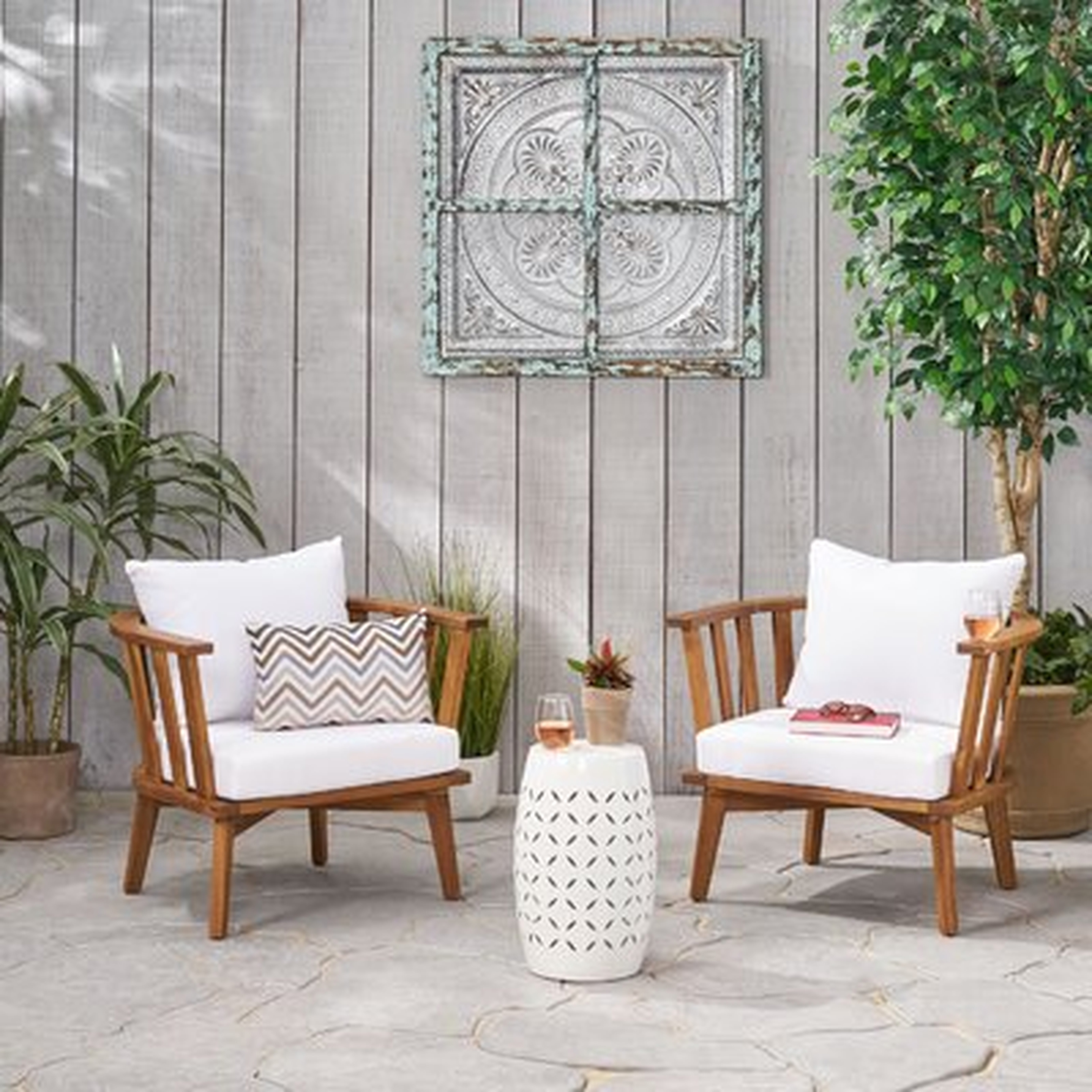 Reichel Outdoor 3 Piece Seating Group with Cushions - Wayfair