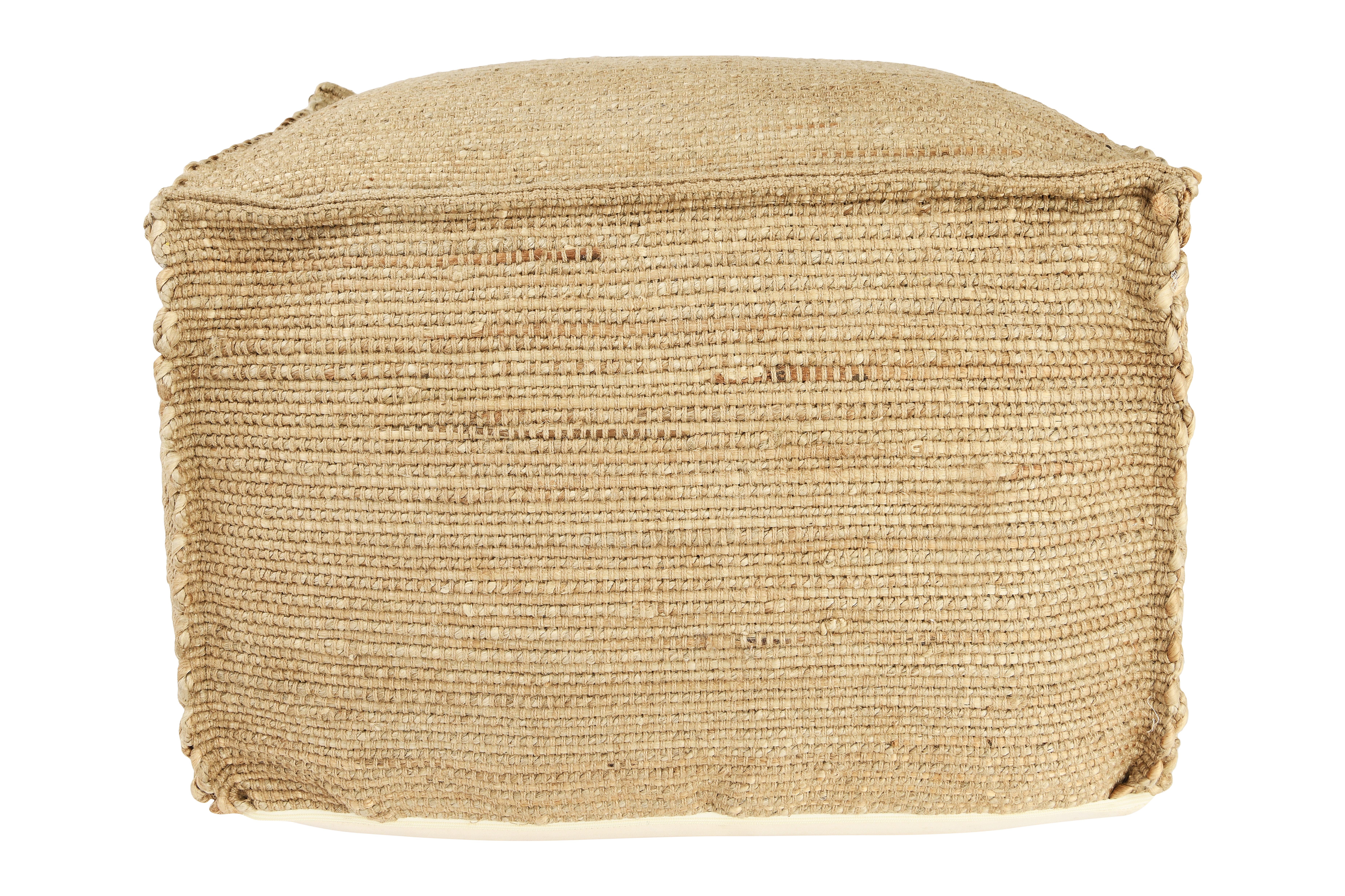 16"H Handwoven Jute Pouf - Nomad Home