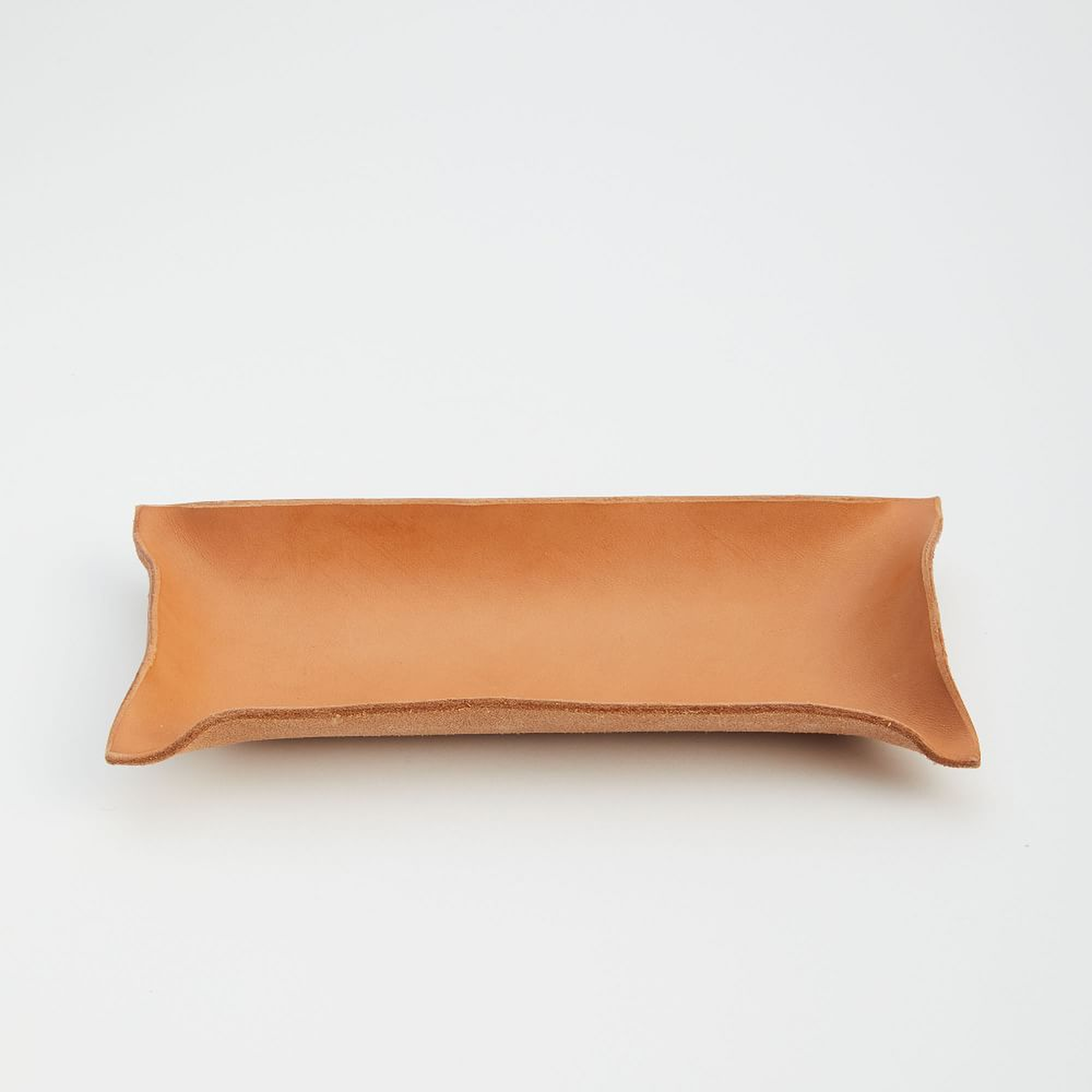 Made Solid Hand-Shaped Leather Tray, 4.5"x9" - West Elm