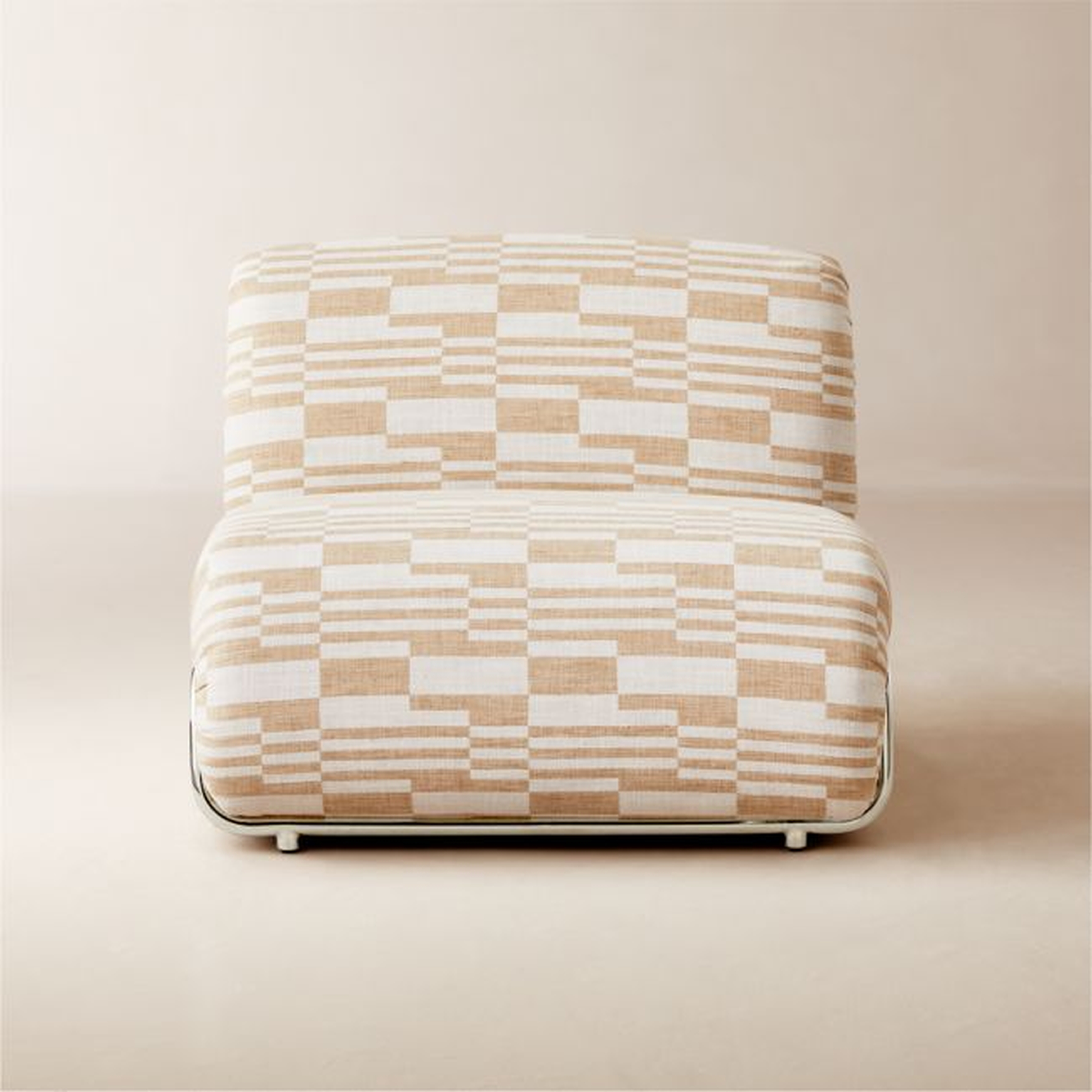 Hada Armless Geometric Patterned Lounge Chair - CB2