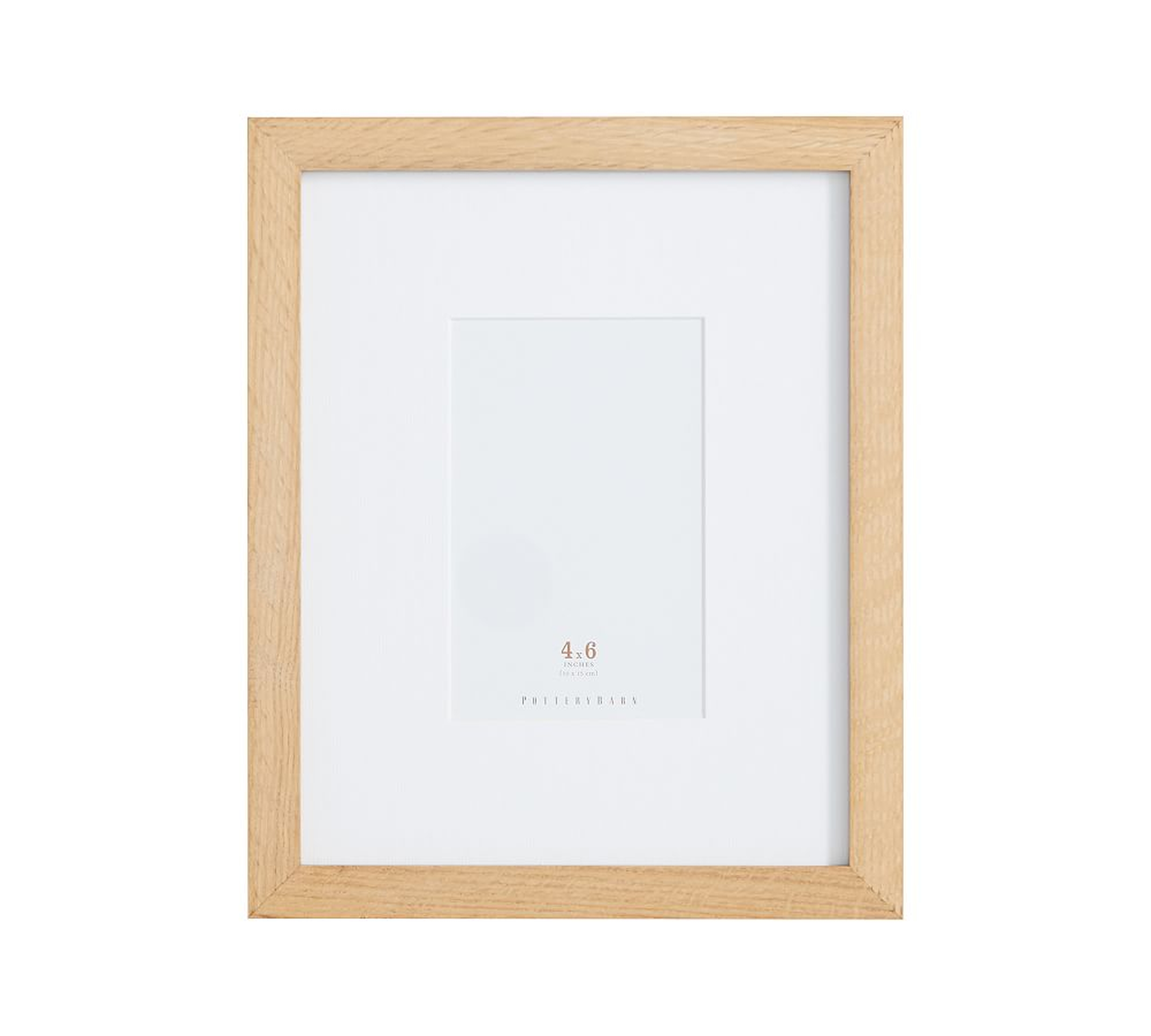 Wood Gallery Single Opening Frame, 4" x 6", Natural - Pottery Barn