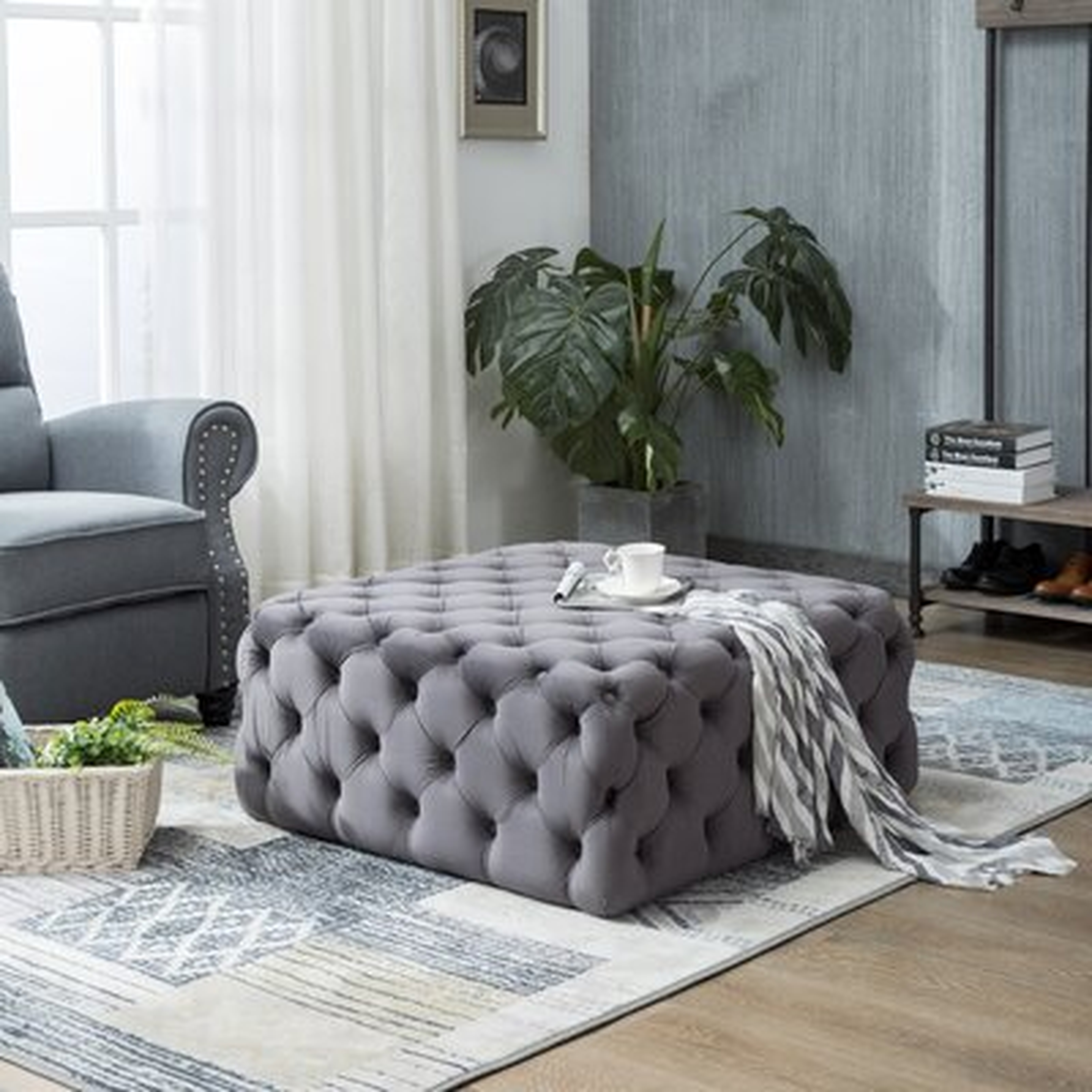 Bryleigh Tufted Cocktail Ottoman - Wayfair