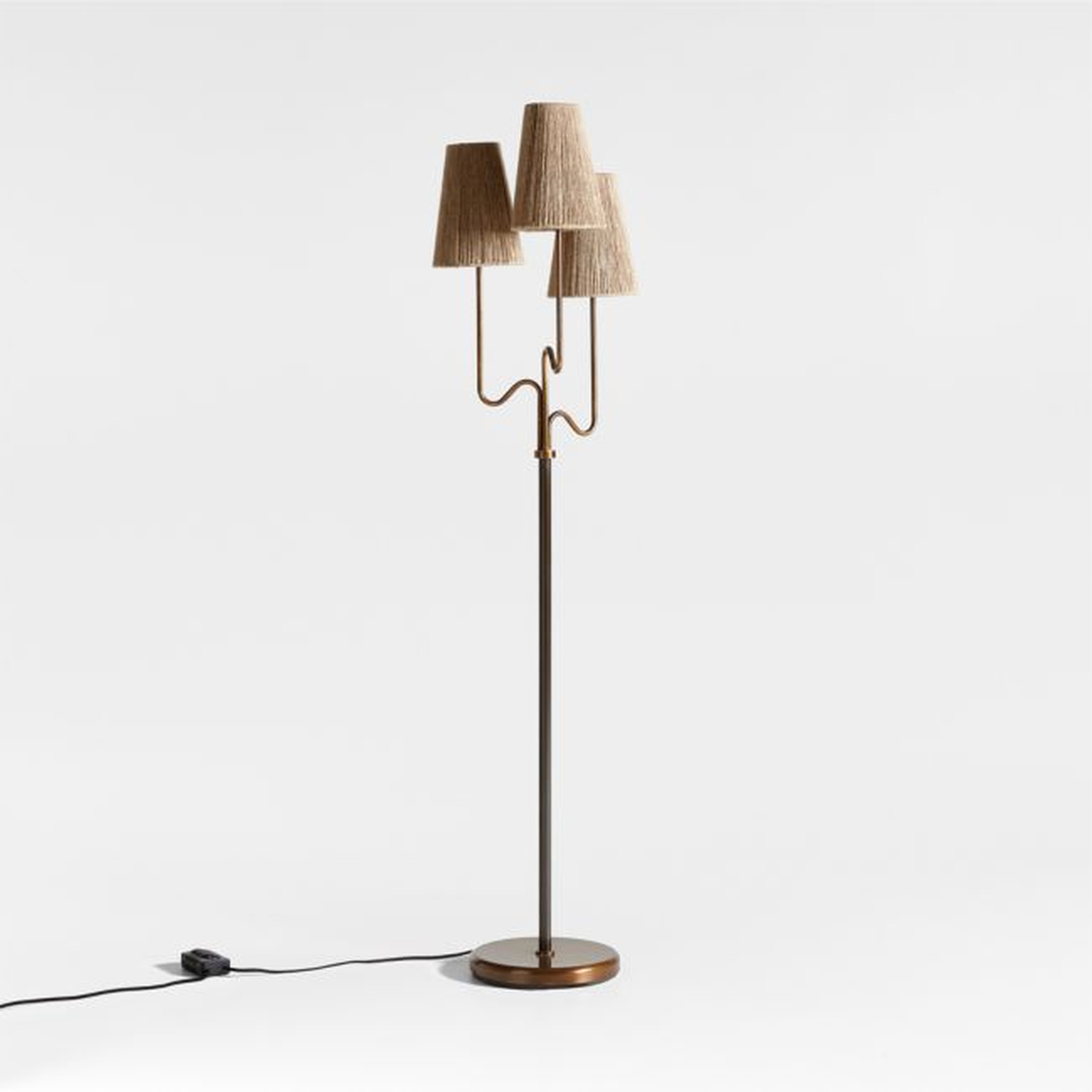 Ellery 3-Light Floor Lamp 68" by Jake Arnold - Crate and Barrel