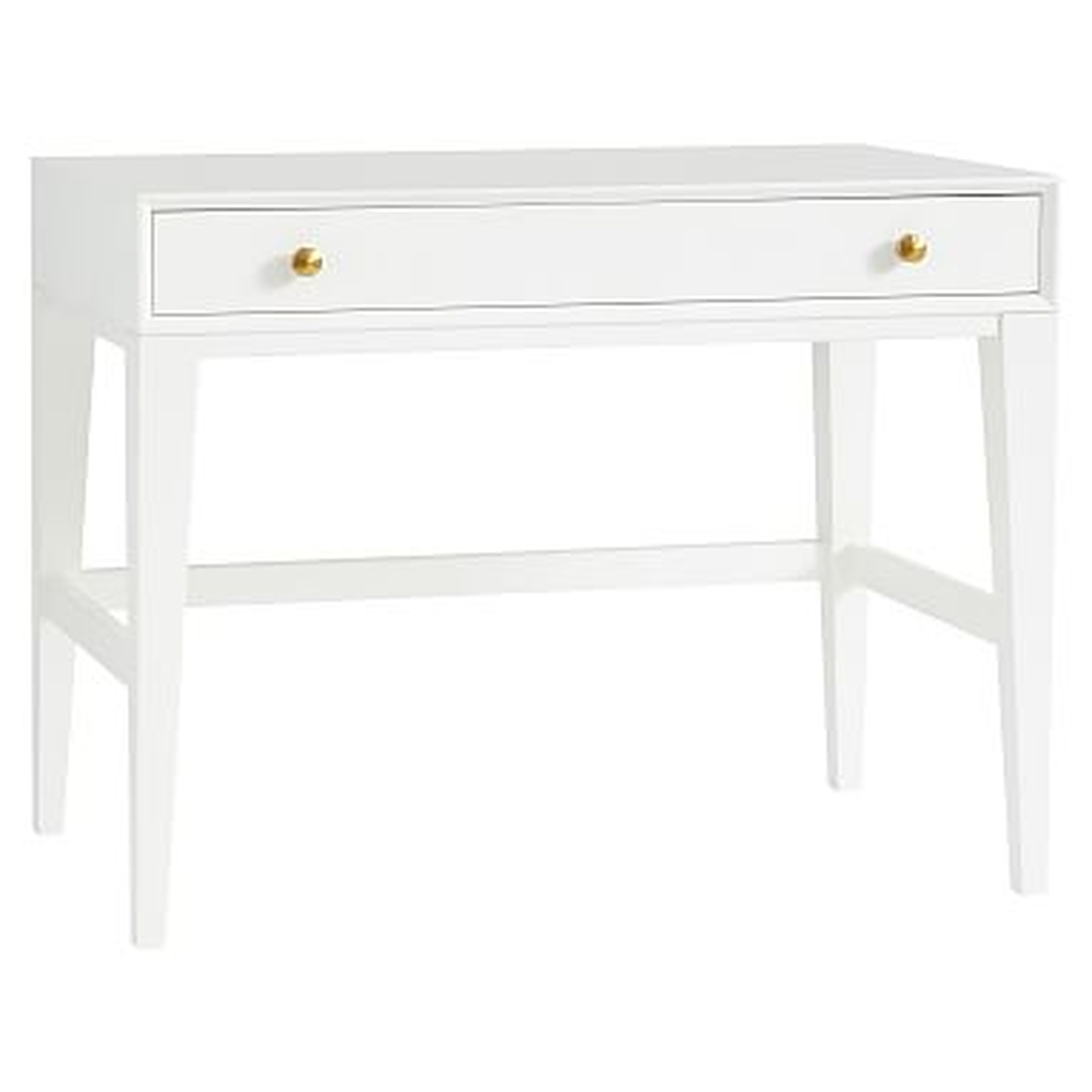 Amelia Small Space Desk, Simply White - Pottery Barn Teen