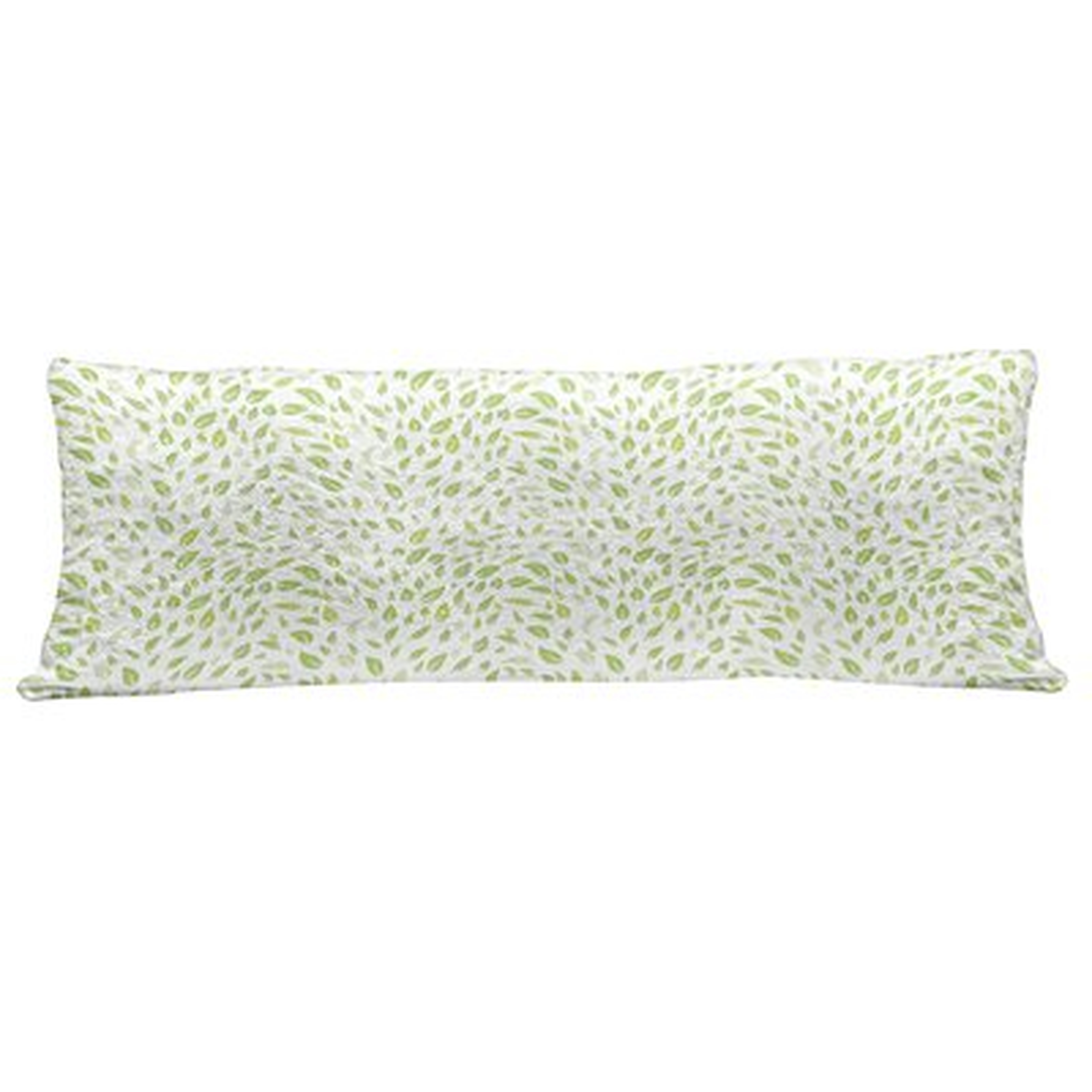 Ambesonne Leaf Fluffy Body Pillow Case Cover With Zipper, Various Types Of Green Fresh Leaves Illustration With Garden Summer Season Graphic Design, Accent Long Pillowcase, 20" X 55", Green - Wayfair