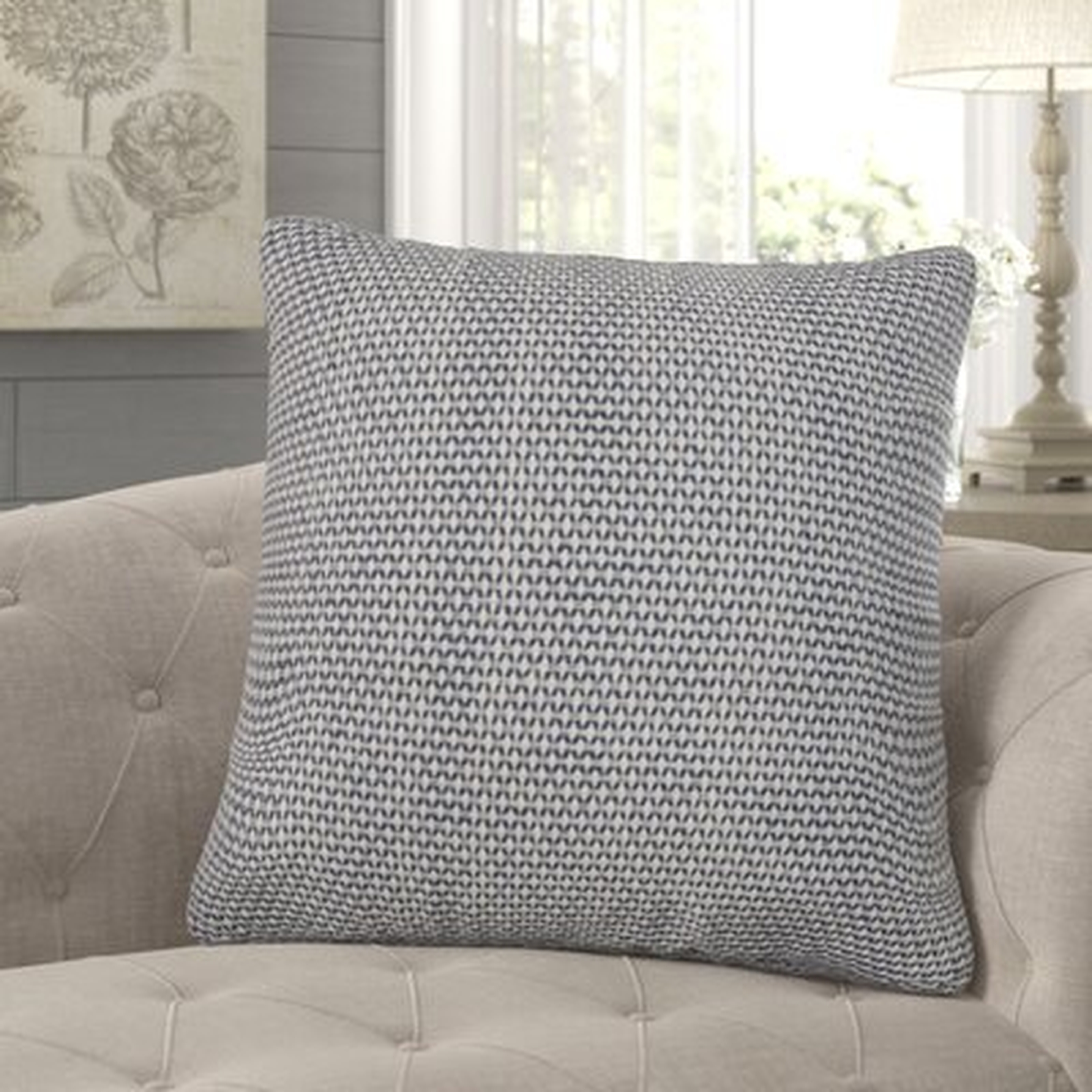 Tiana Square Cotton Pillow Cover and Insert - Wayfair