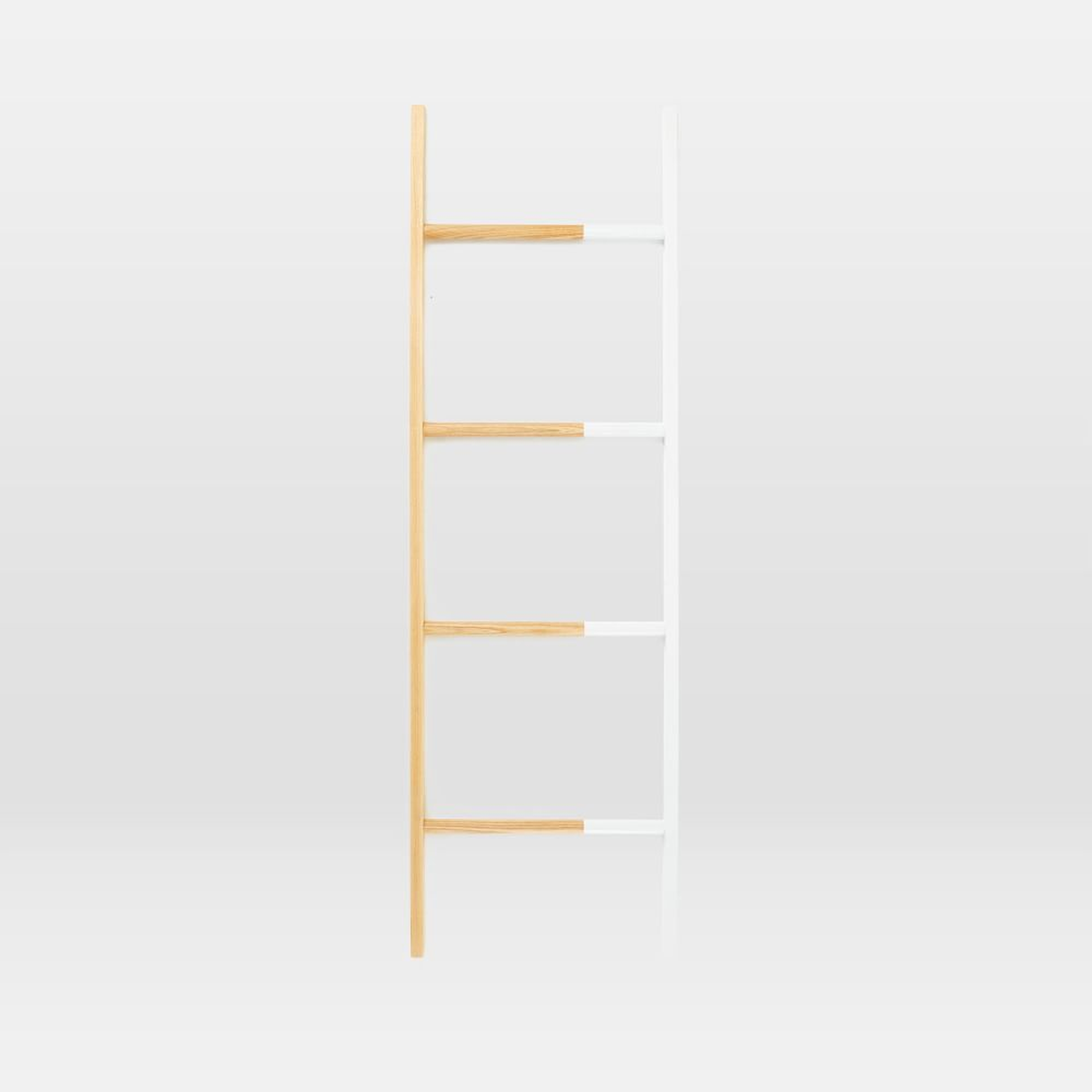 Solid Manufacturing Co. Decorative Found Ladder, Large (White Ash), White - West Elm