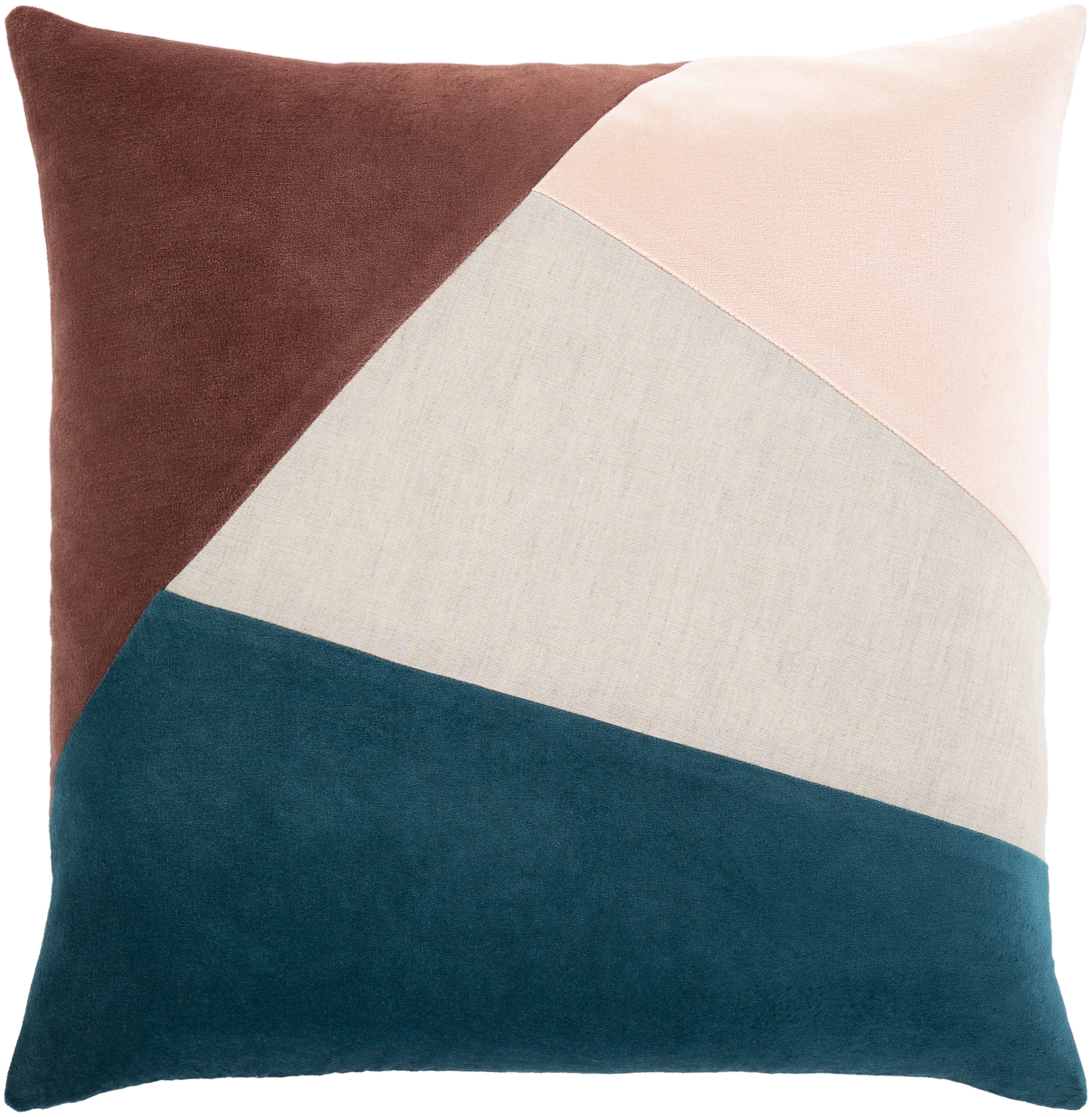 Moza Throw Pillow, 20" x 20", with poly insert - Surya