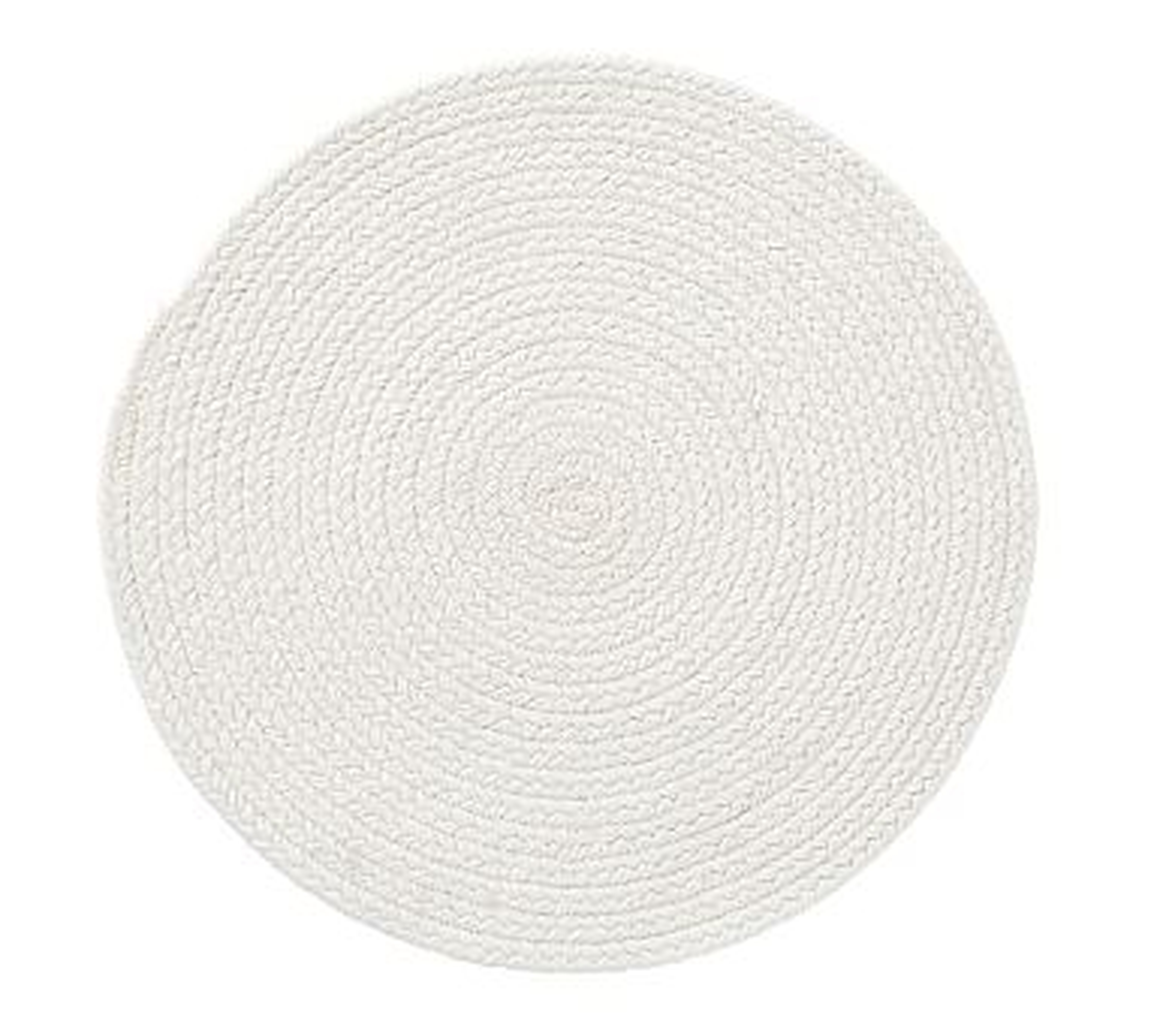 Woven Round Placemat, Each - Ivory - Pottery Barn