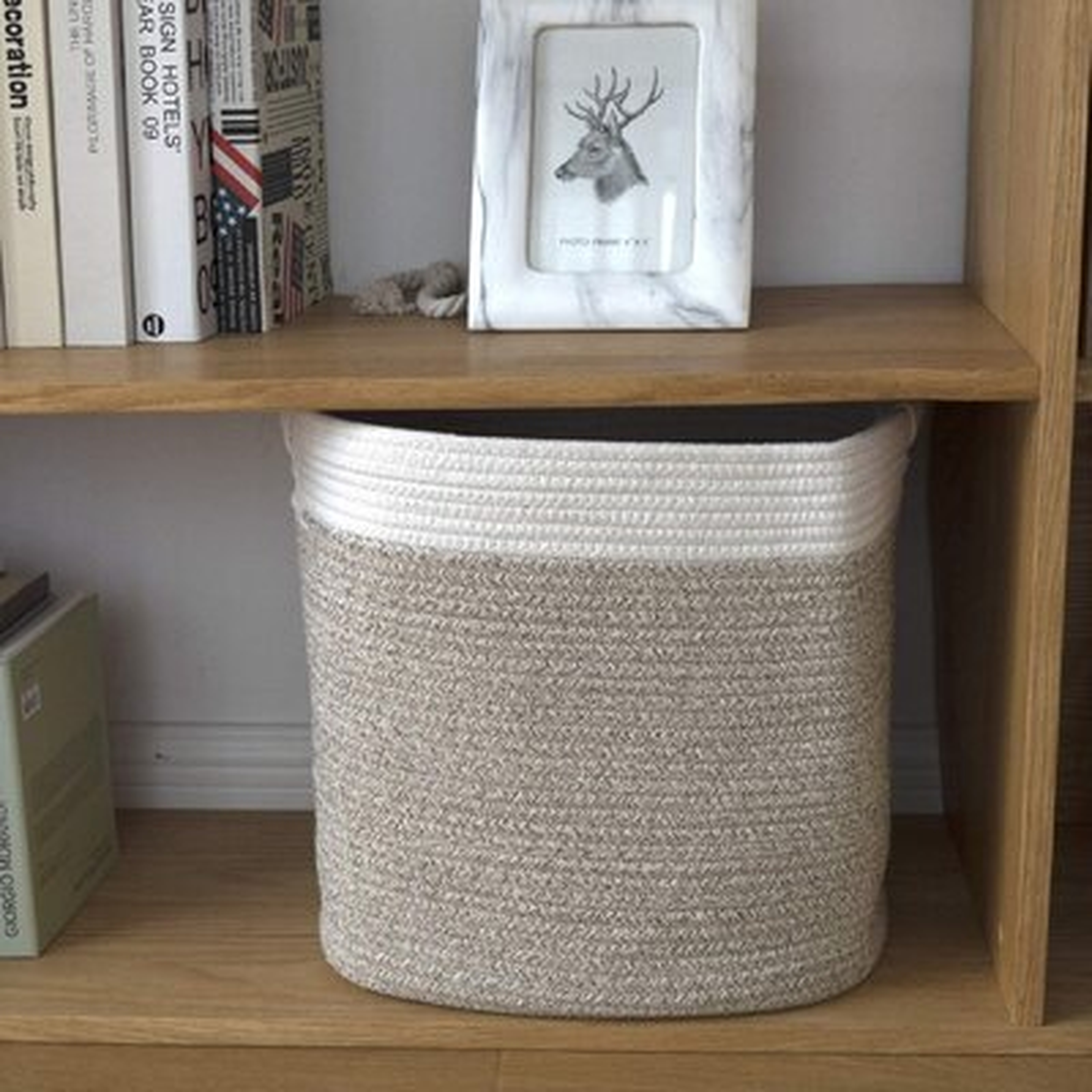 Cotton Rope Storage Basket With Sturdy Handles, Organizer Bin For Baby Toys Laundry Blanket - Wayfair
