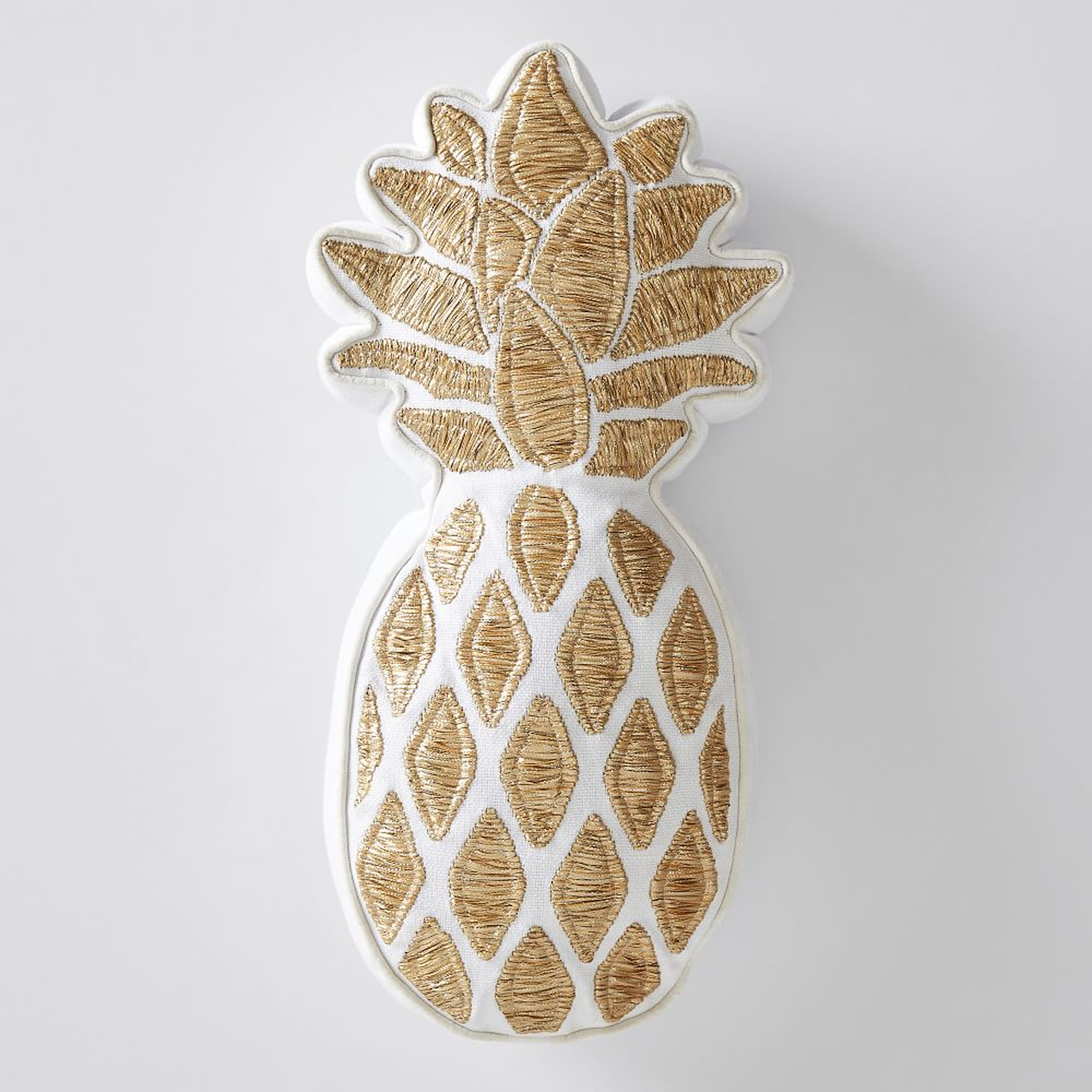 Lilly Pulitzer Pineapple Pillow, Gold - Pottery Barn Teen