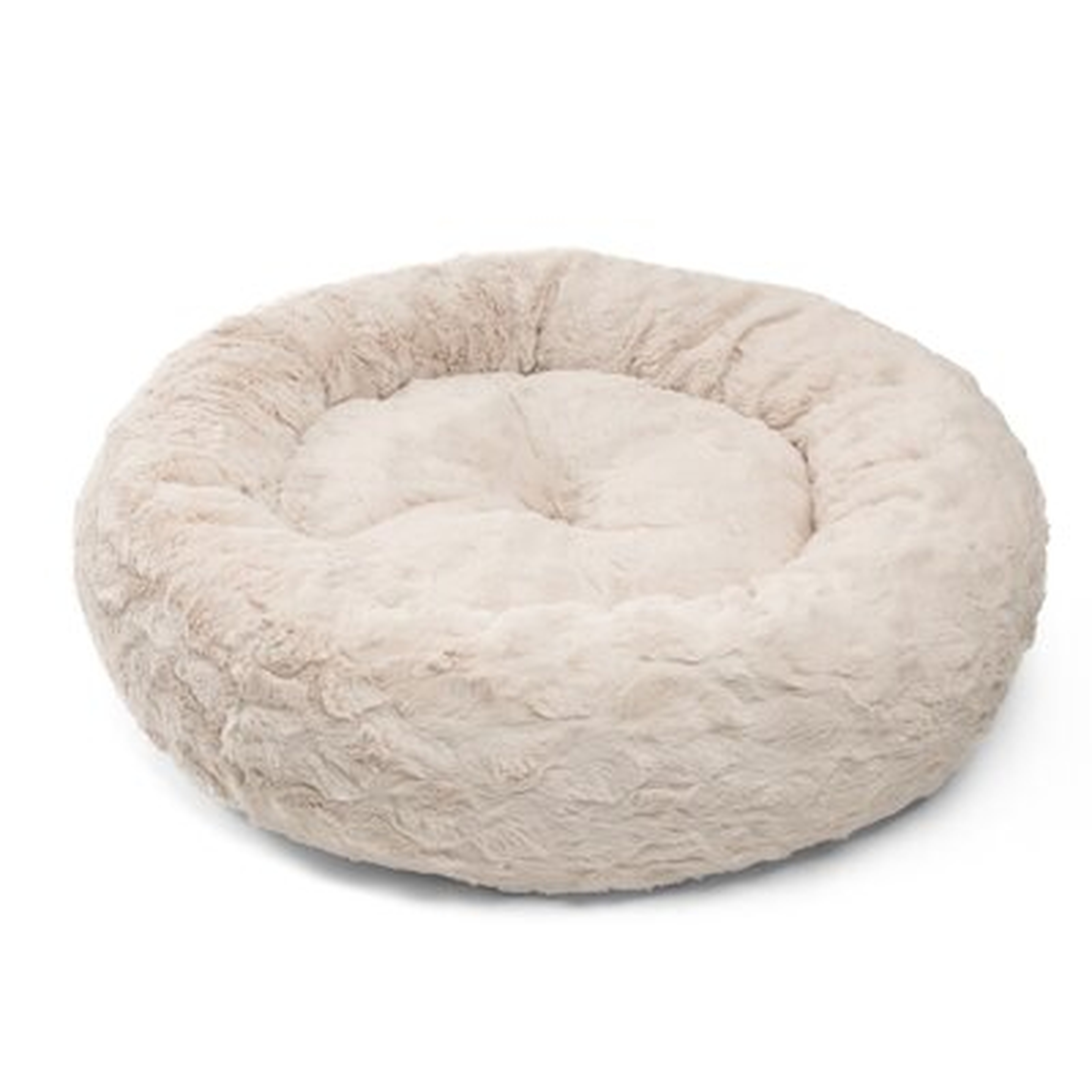 Lux Donut Fur Round Cuddler Bolster - Wayfair