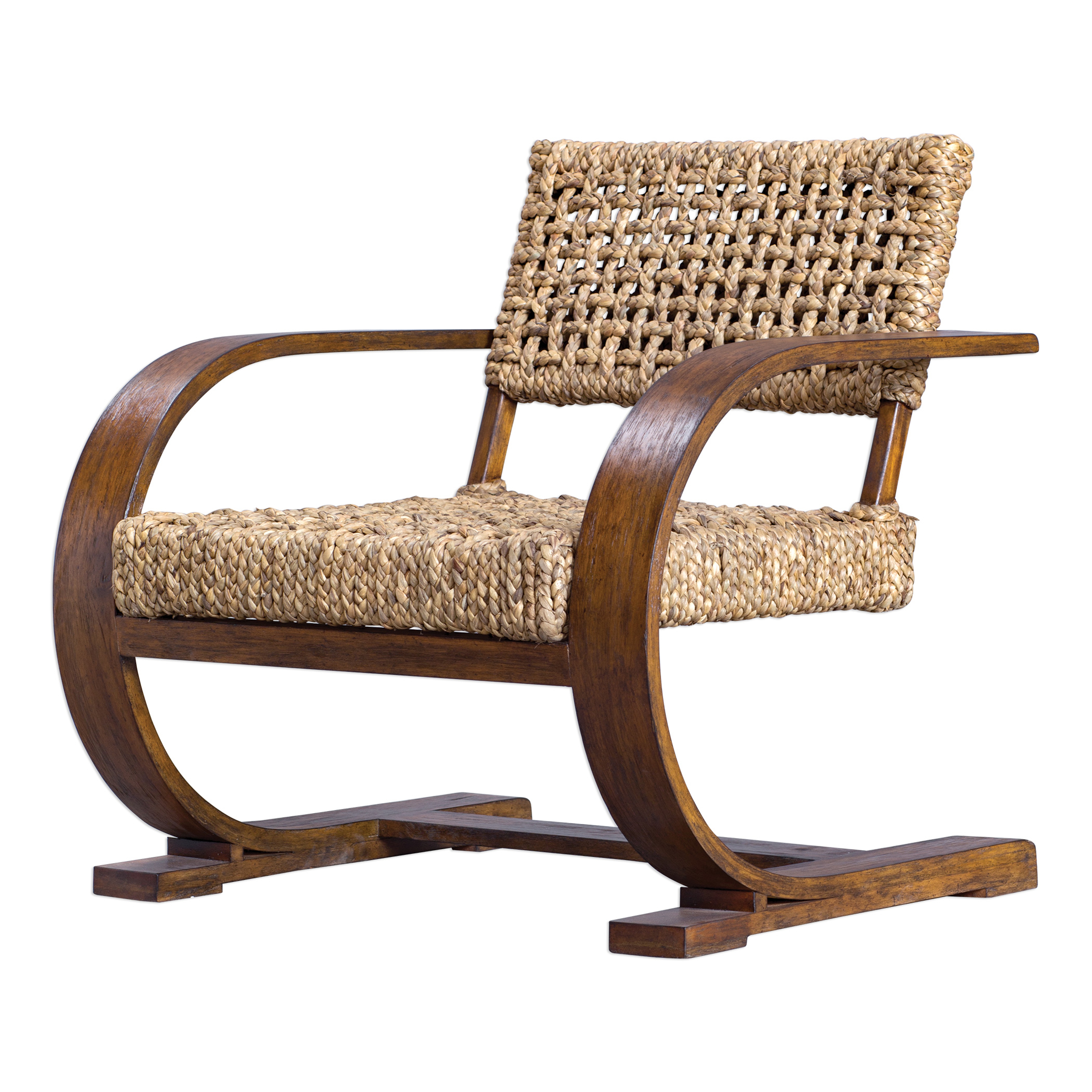 Rehema Natural Woven Accent Chair - Uttermost