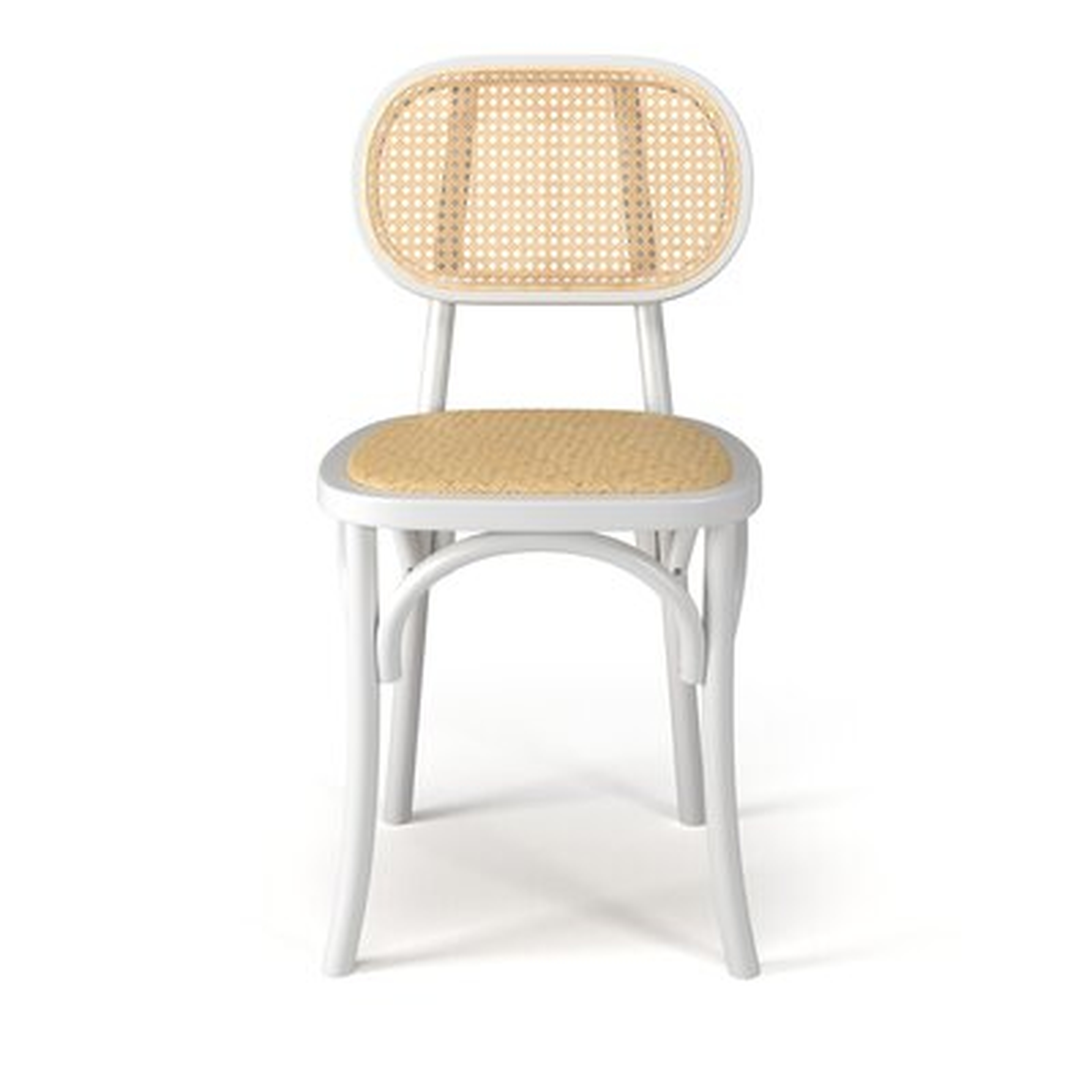 Lily Set Of 2 Solid Wood And Natural Cane Chairs - Wayfair