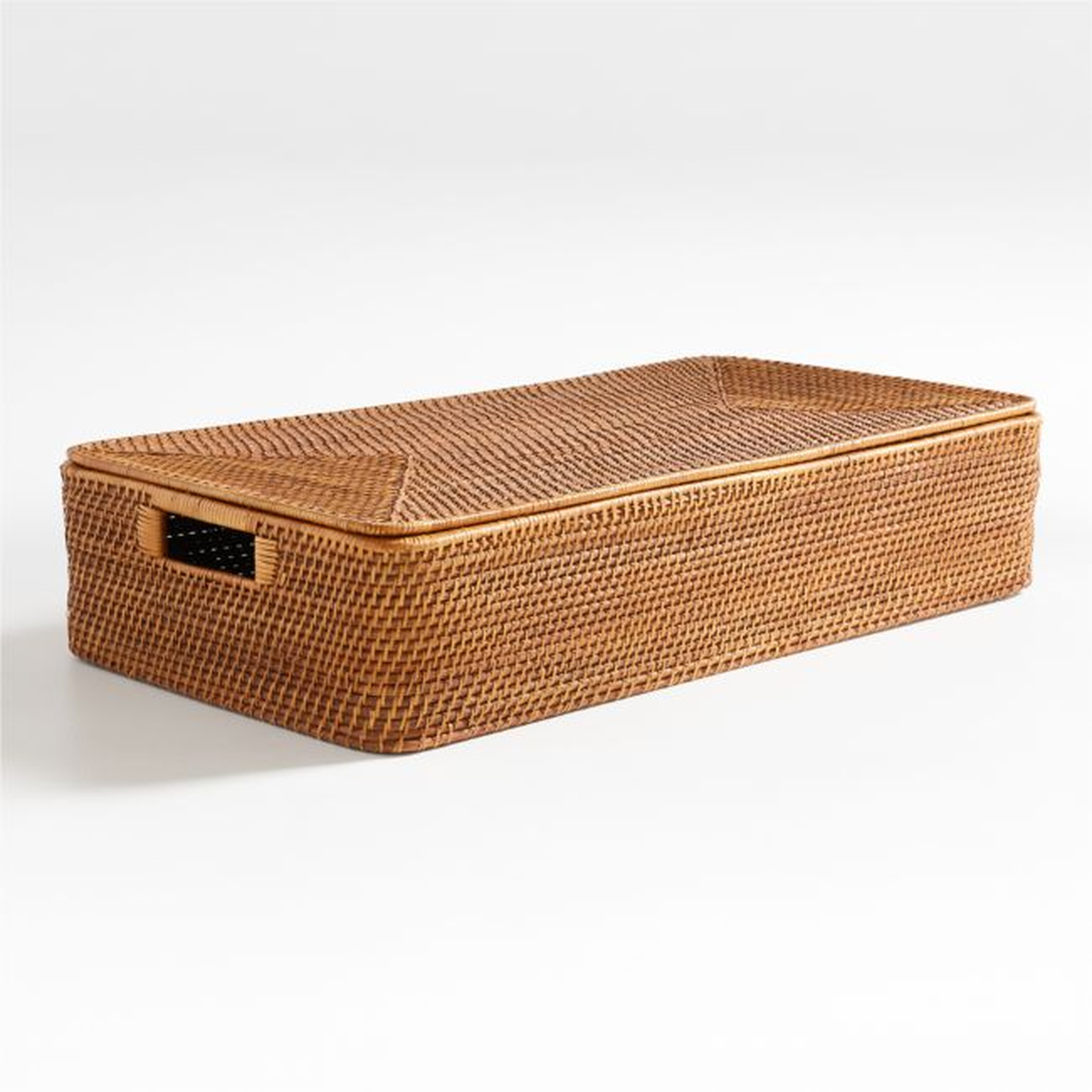 Sedona Honey Under Bed Storage Basket - Crate and Barrel