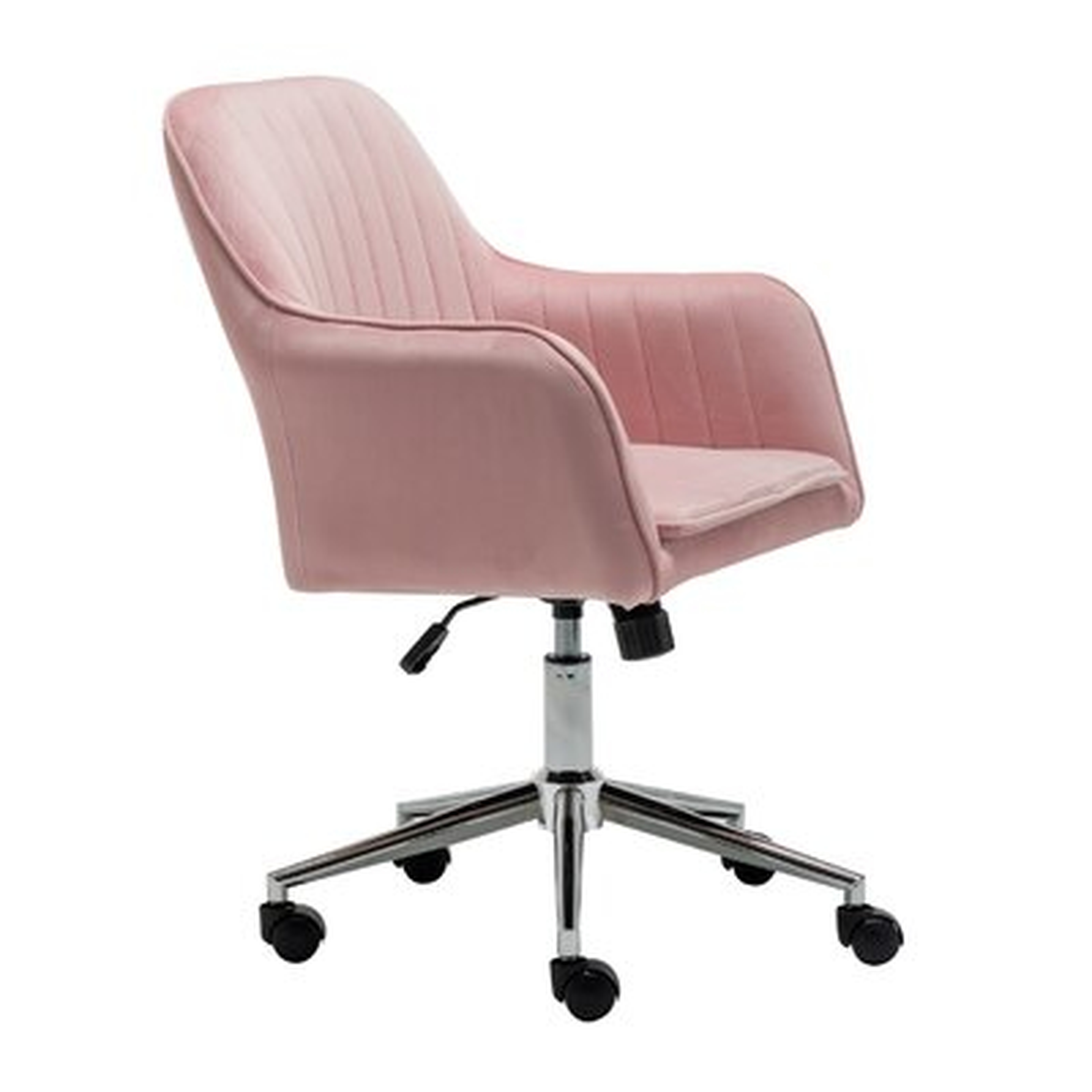 Home Office Desk Task Velvet Computer Chair ,Pink - Wayfair