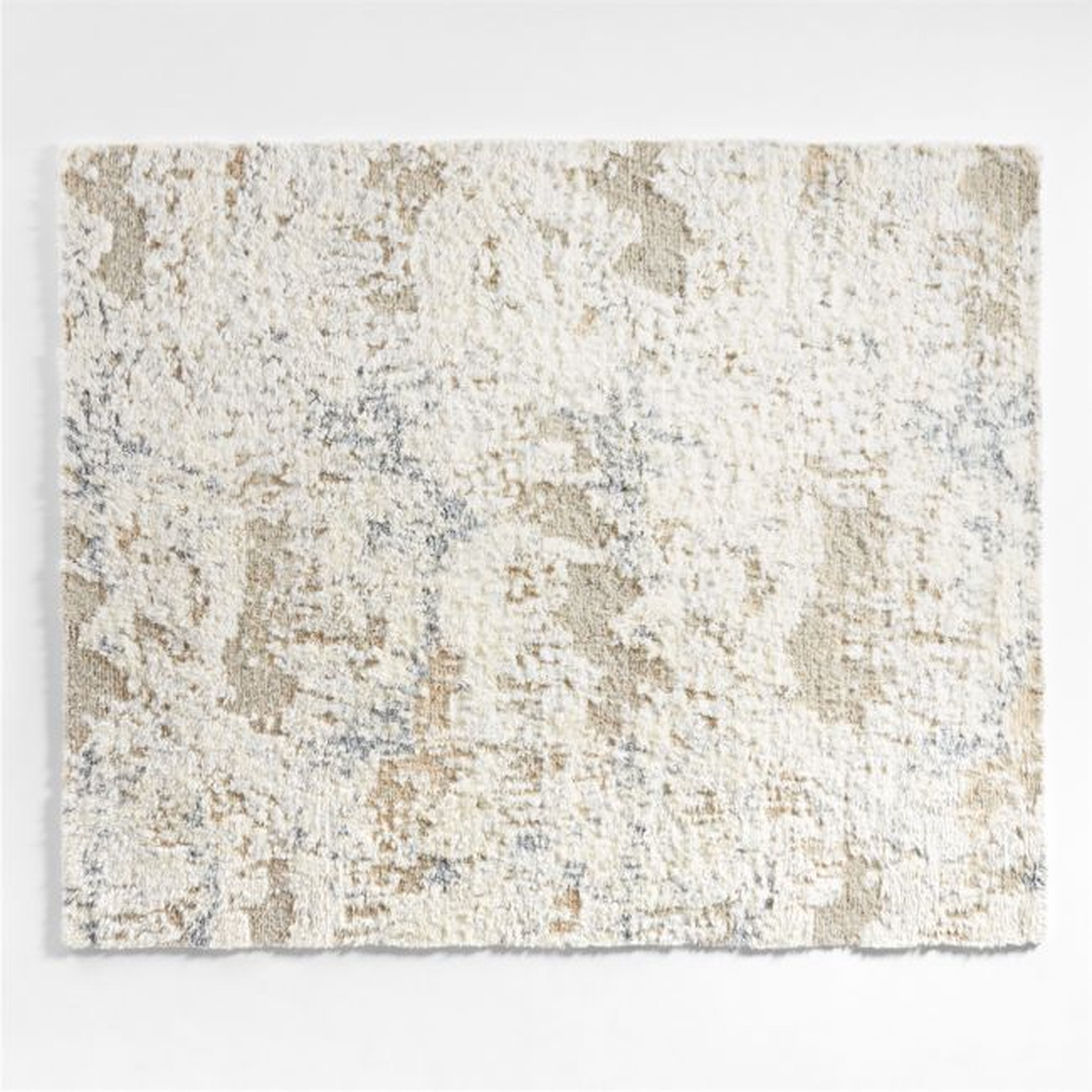 Cavazzi Neutral Distressed Area Rug 8'x10' - Crate and Barrel