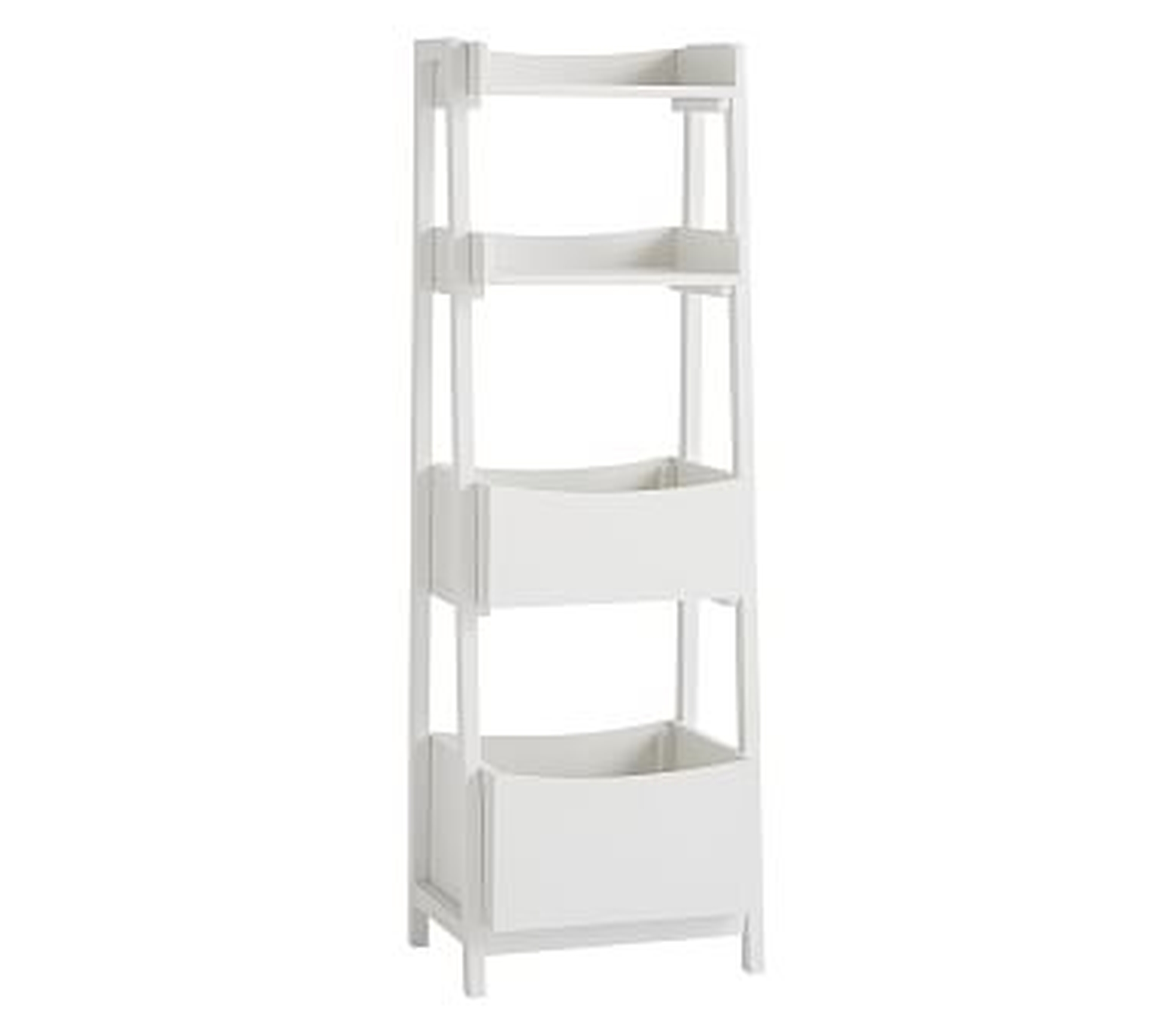 Angled Bookcase Tower, Simply White, UPS - Pottery Barn Kids