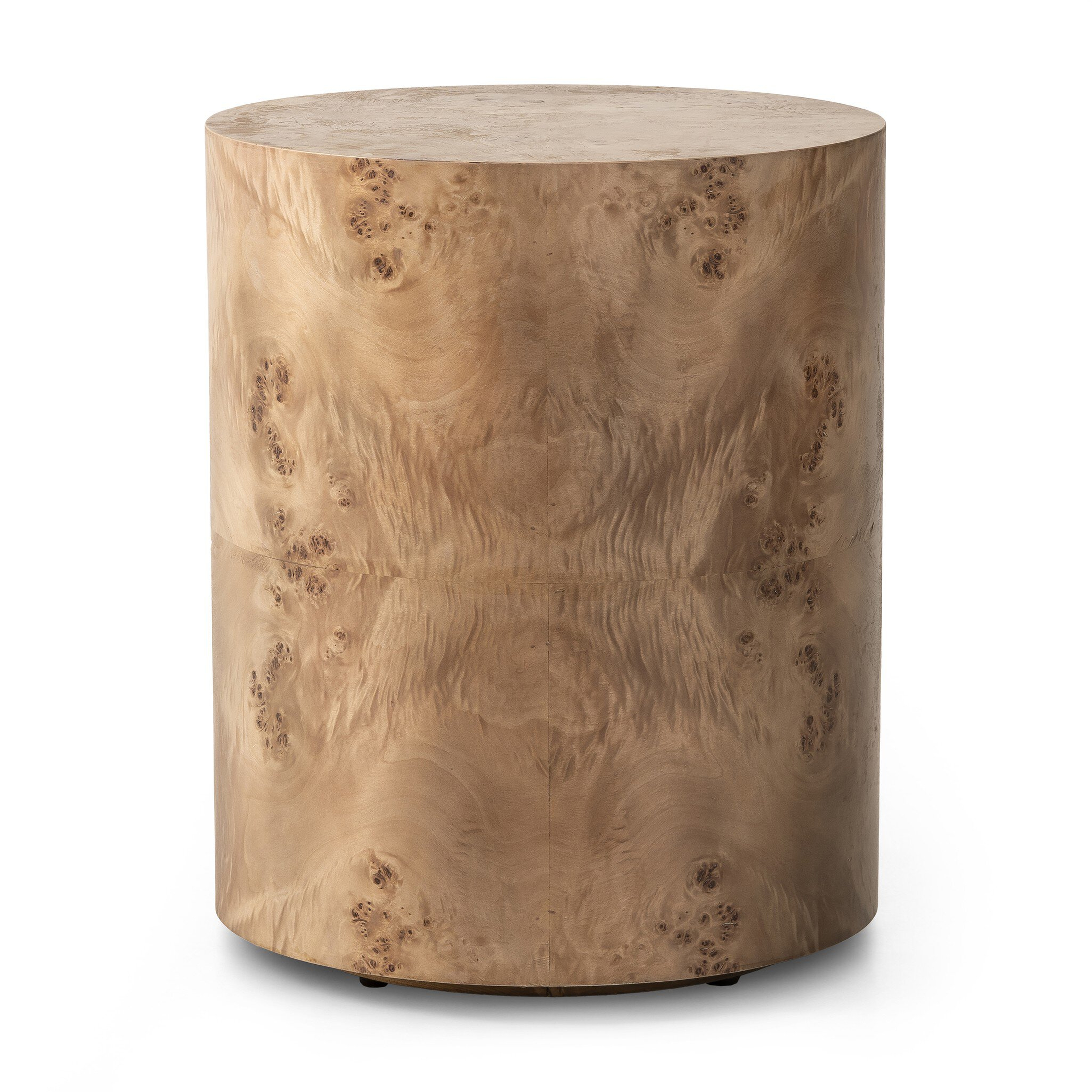 Caya End Table - Caramel Burl - Four Hands