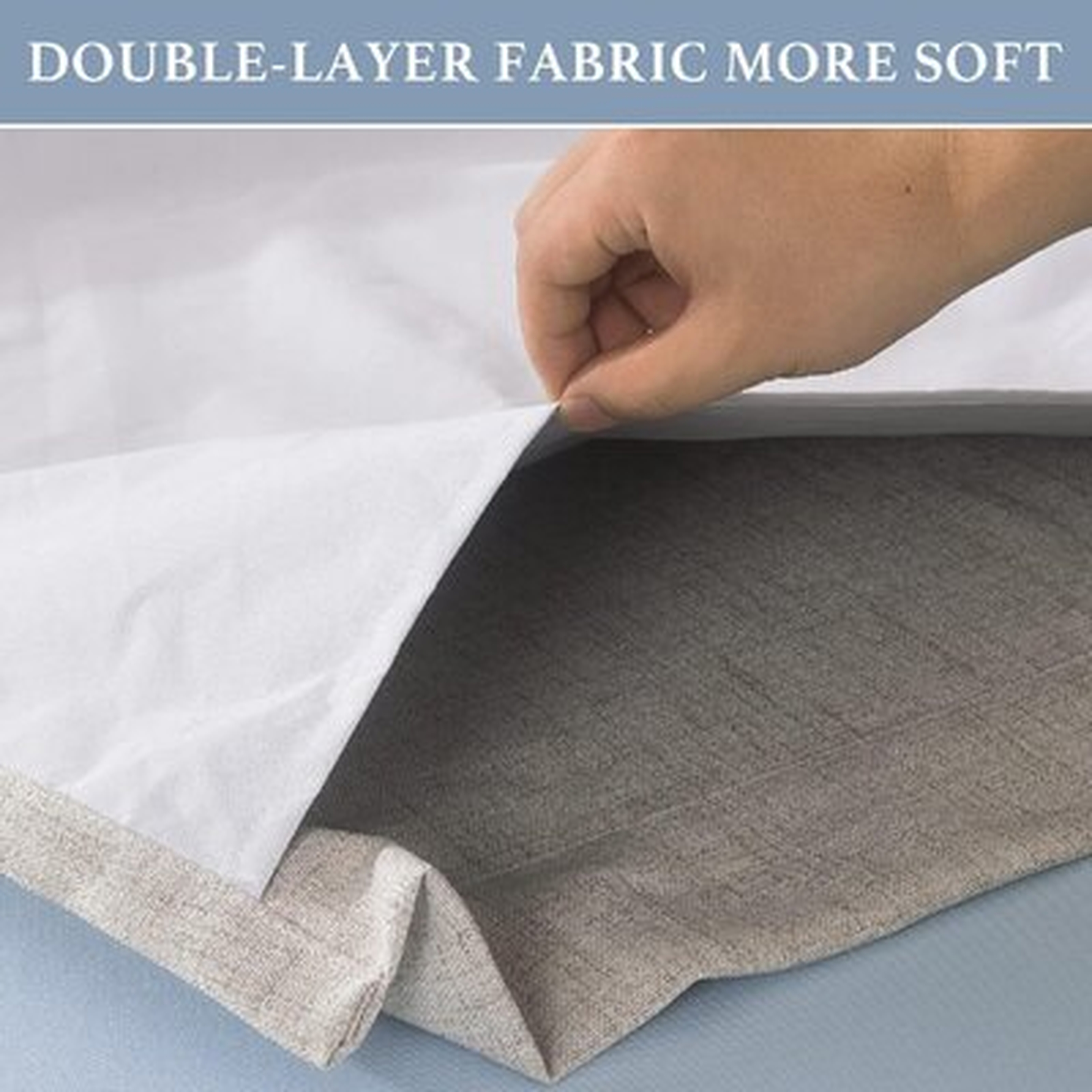 Linen Solid Blackout Thermal Grommet Single Curtain Panel - Wayfair