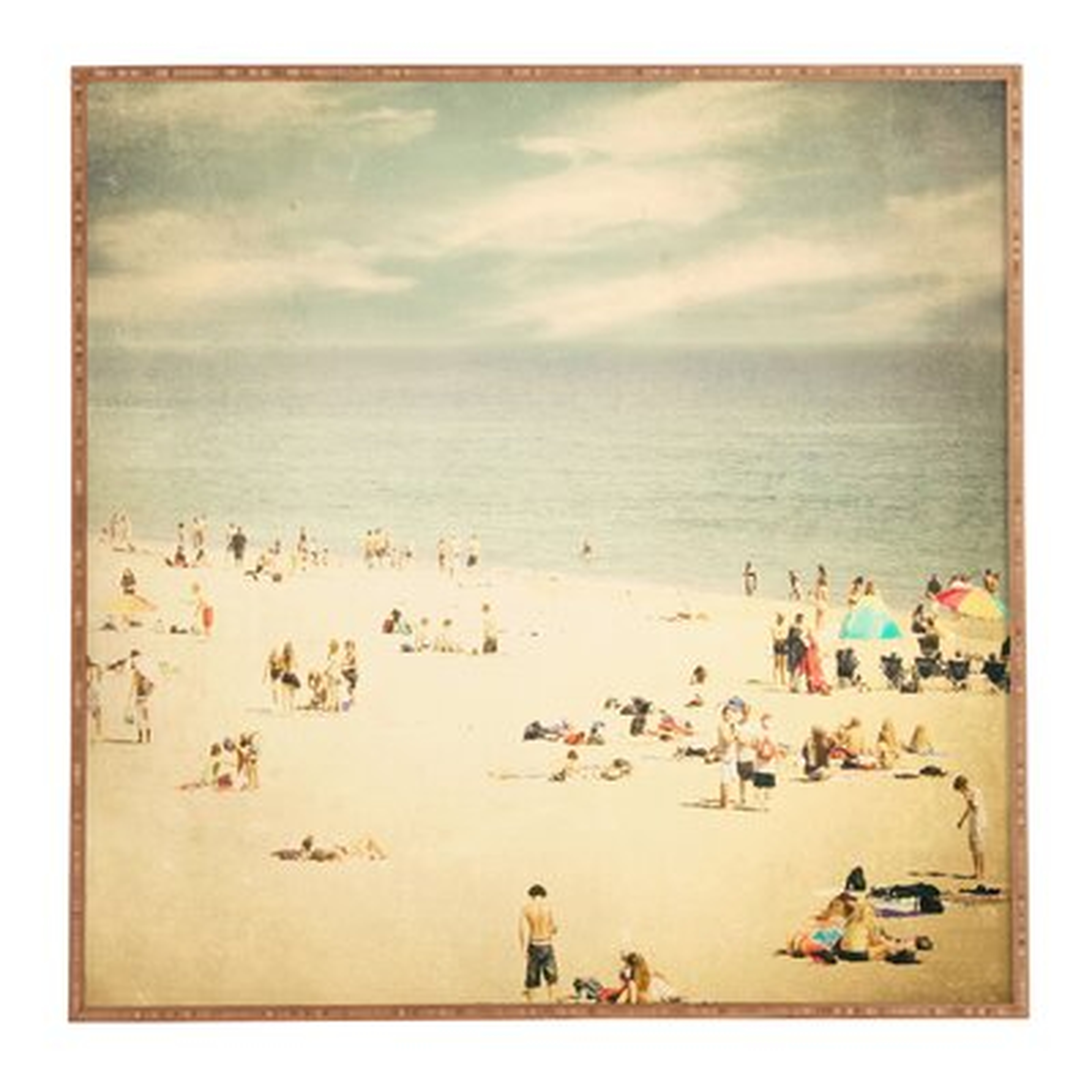 Vintage Beach - Picture Frame Print on Canvas - Wayfair