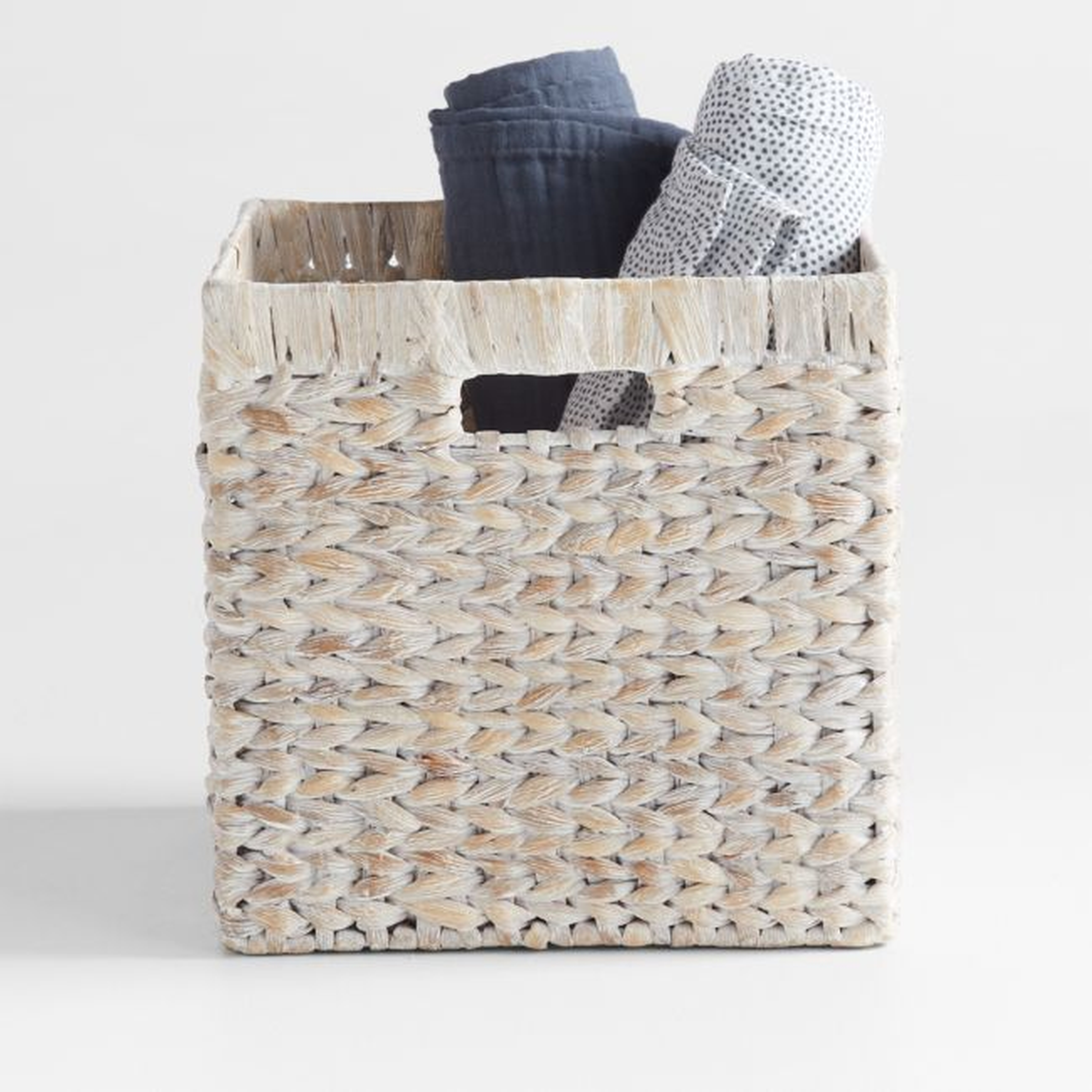 Homespun Washed Wicker Shelf Storage Bin by Leanne Ford - Crate & Kids