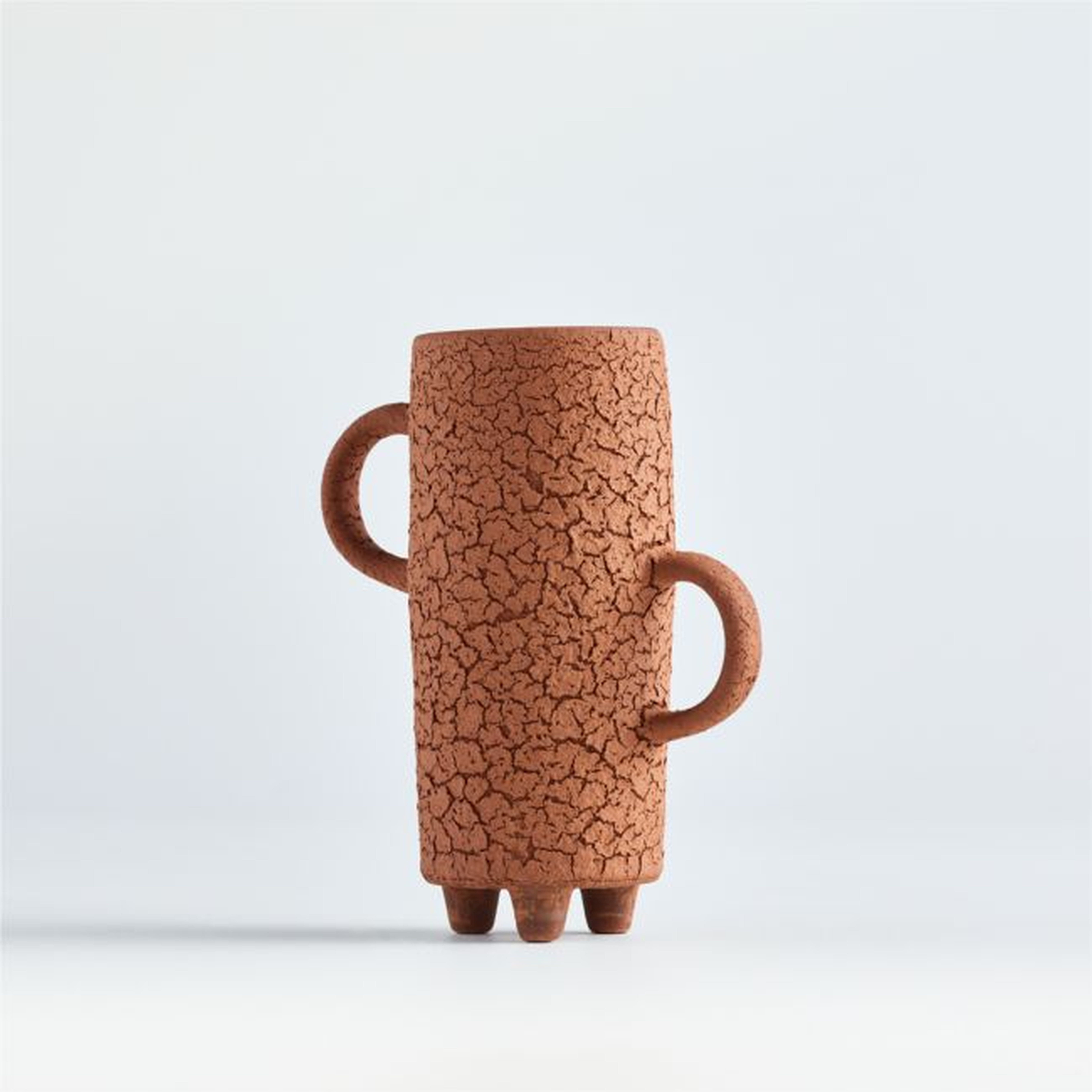 Burling Mini Rust Vase with Handle - Crate and Barrel