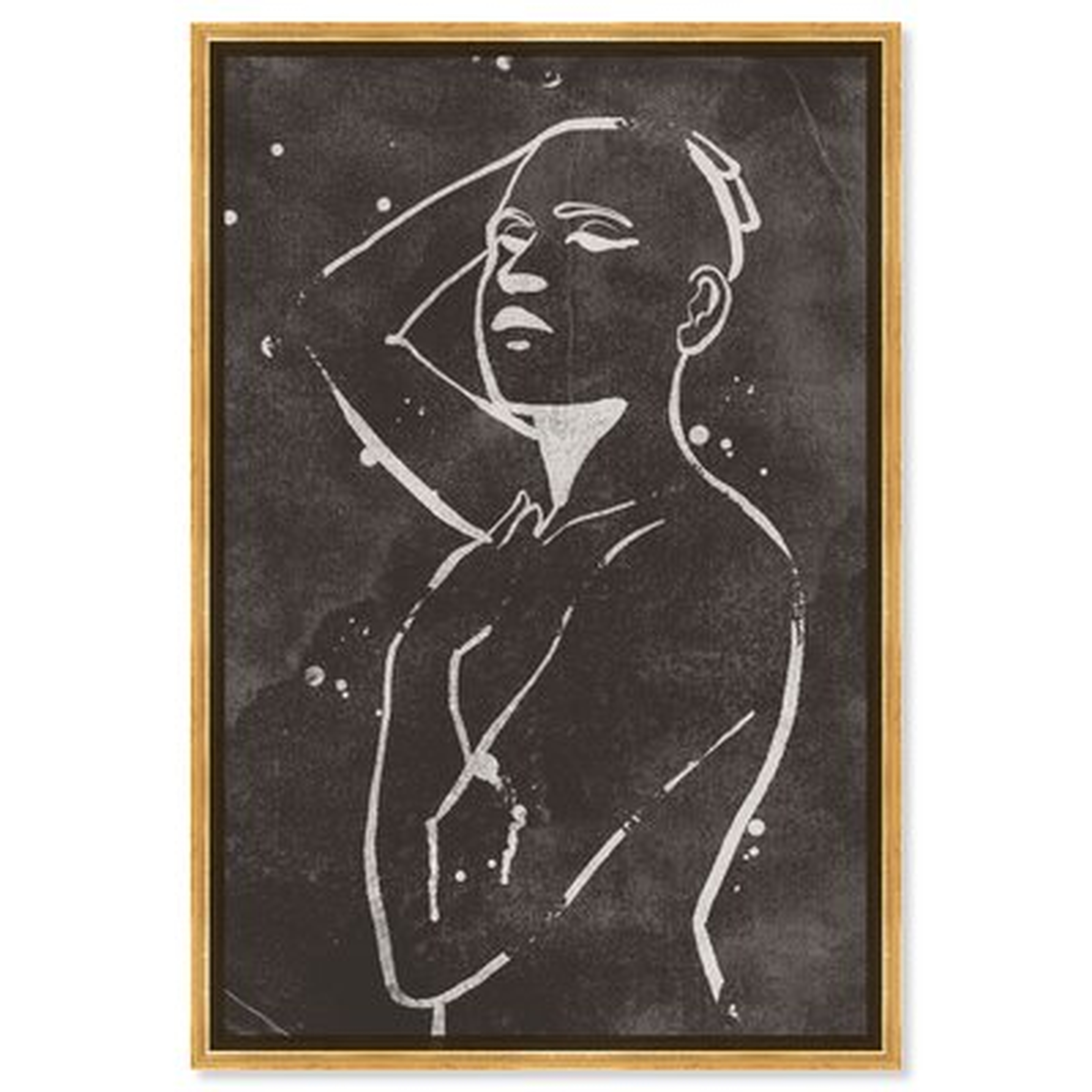 People and Portraits Negative Space Portraits - Painting Print on Canvas - Wayfair