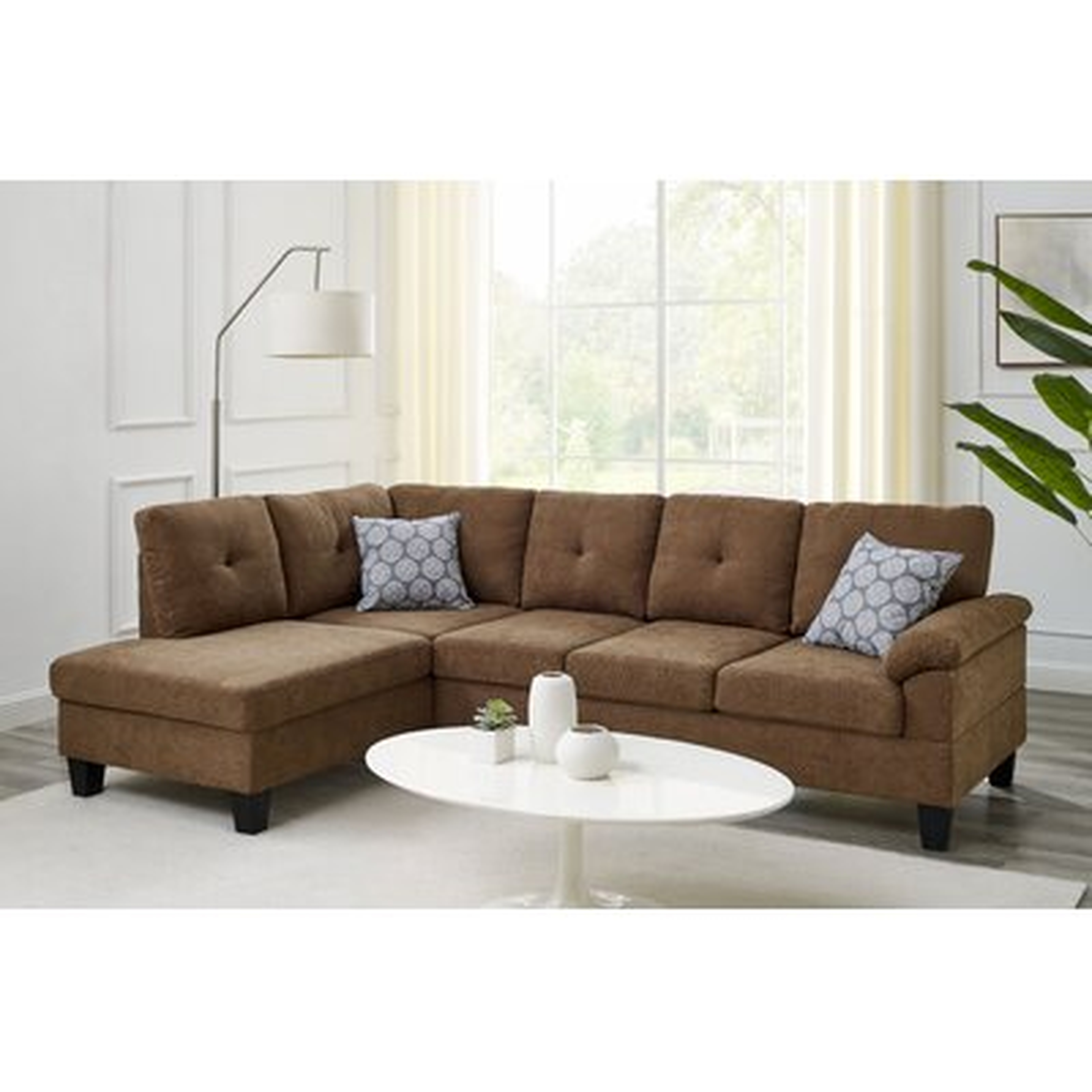 100" Wide Left Hand Facing Sofa And Chaise - Wayfair