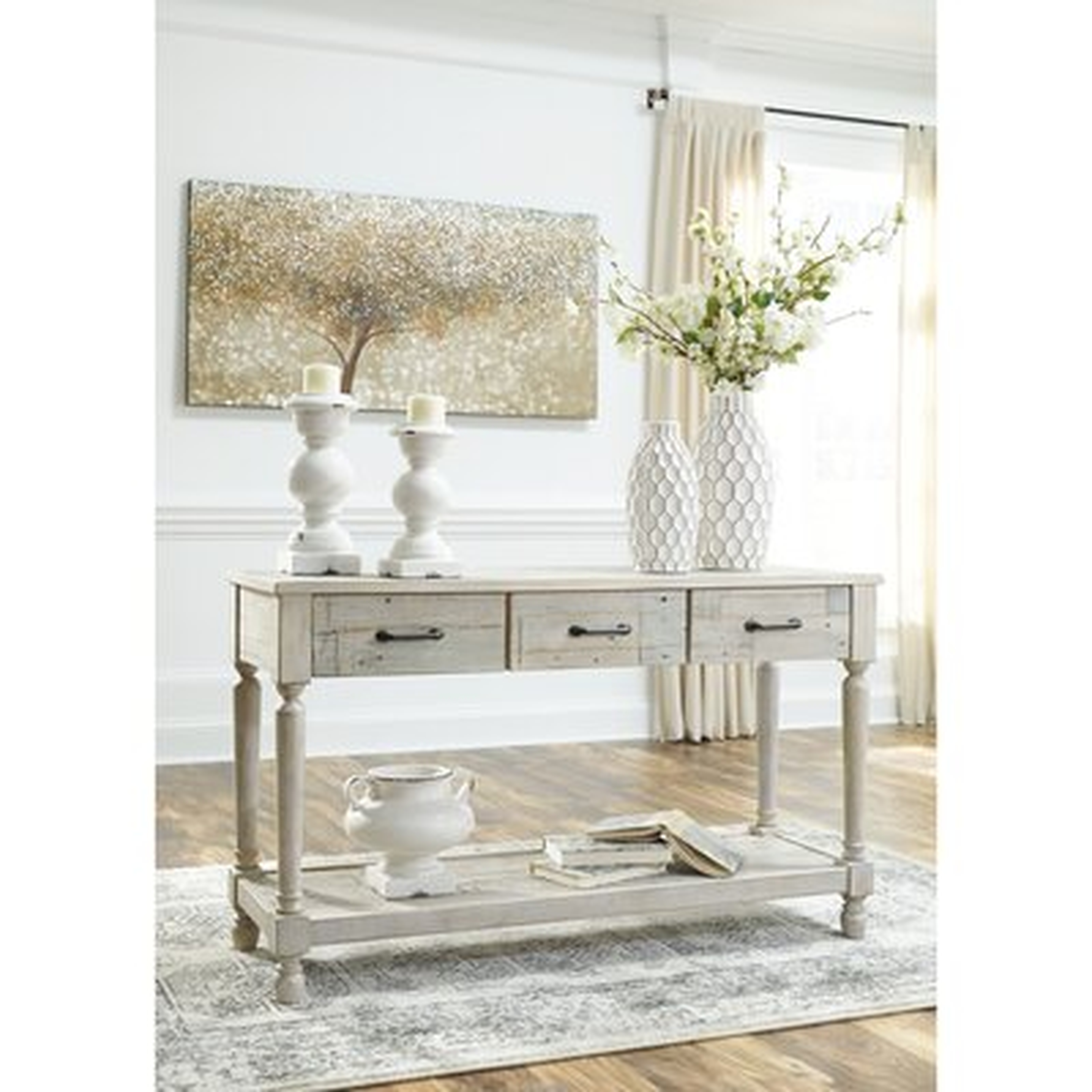 Theron 50" Solid Wood Console Table - Wayfair