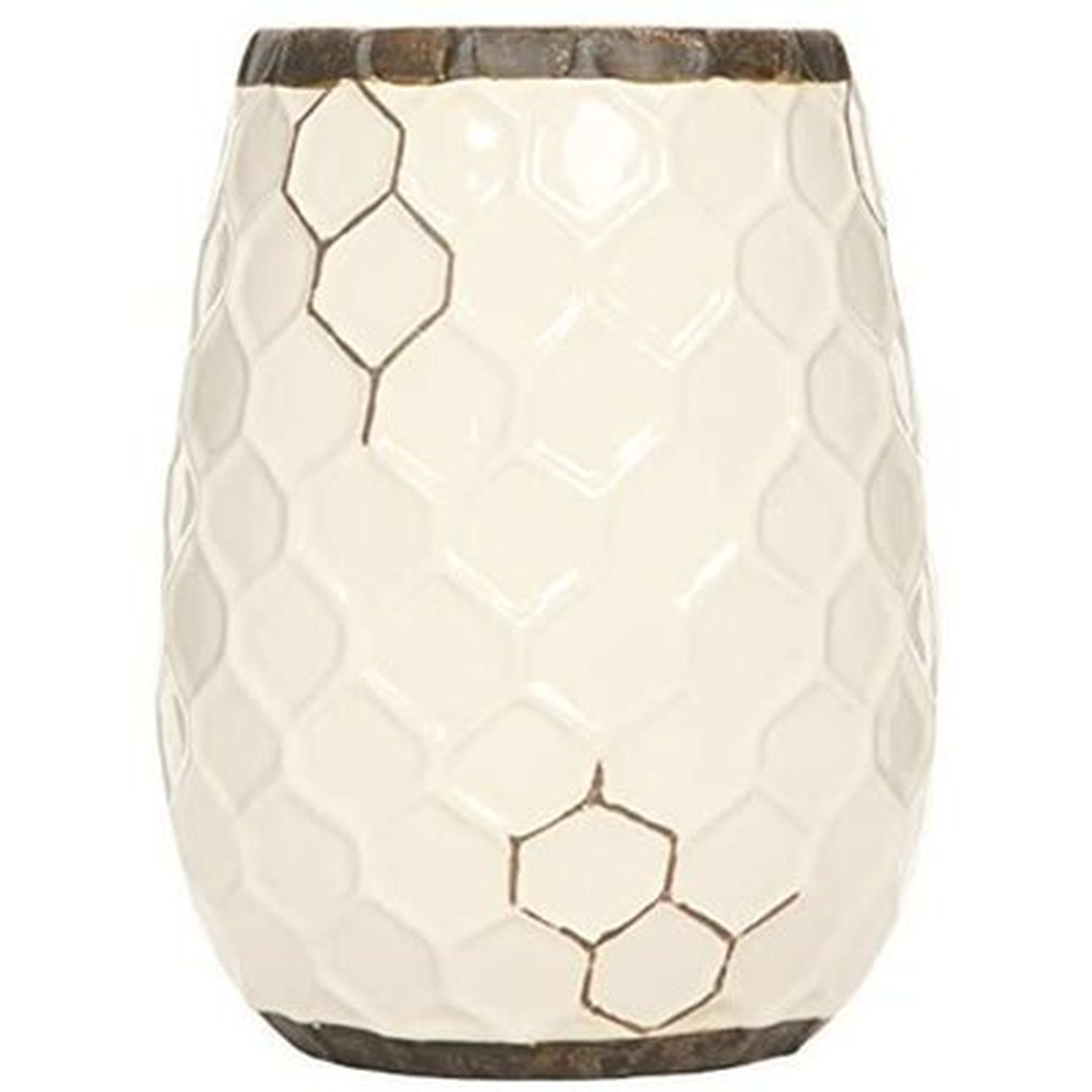 Ceramic Honeycomb Vase - Wayfair