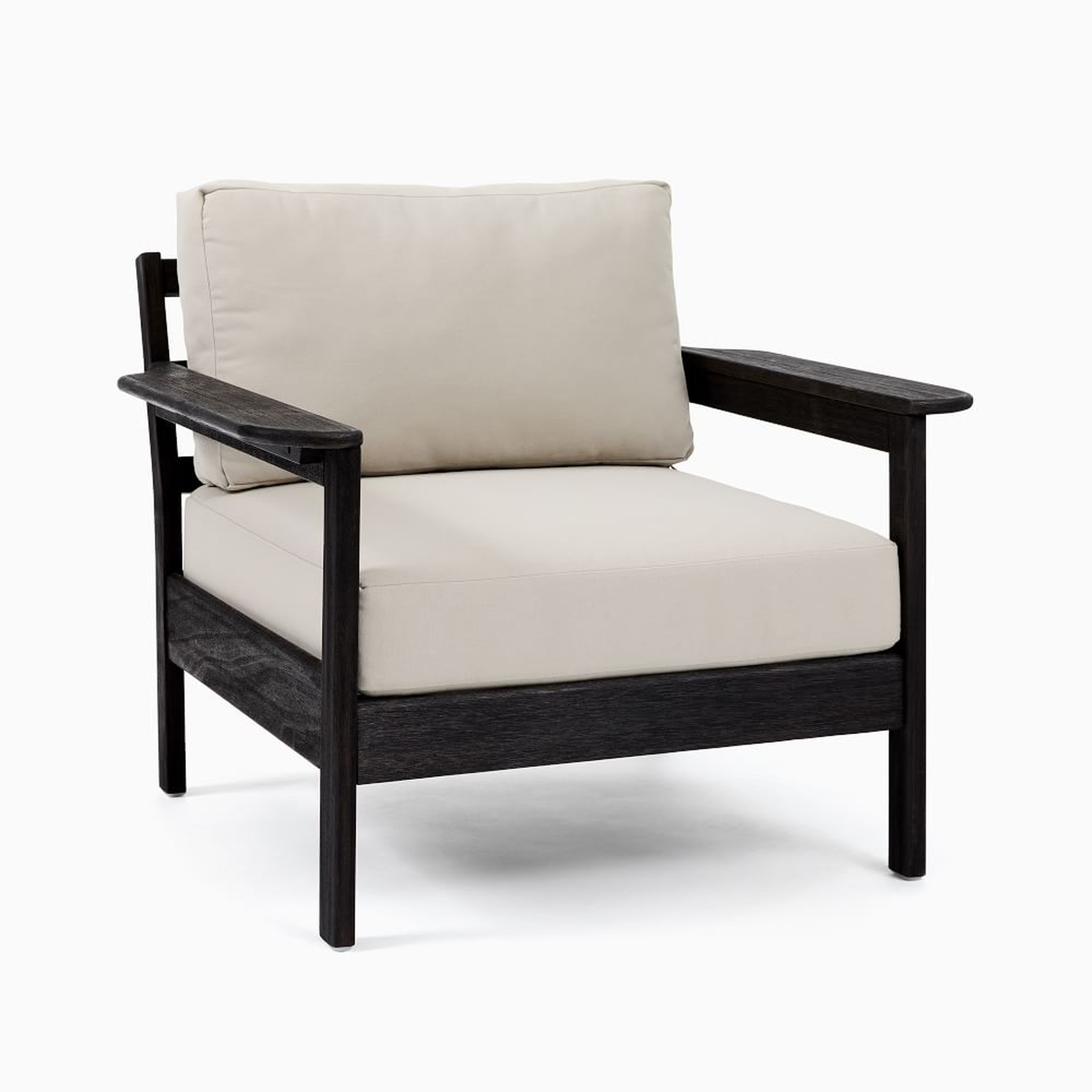 Playa Lounge Chair, Lounge Chair Pack, Weathered Black/Cement - West Elm