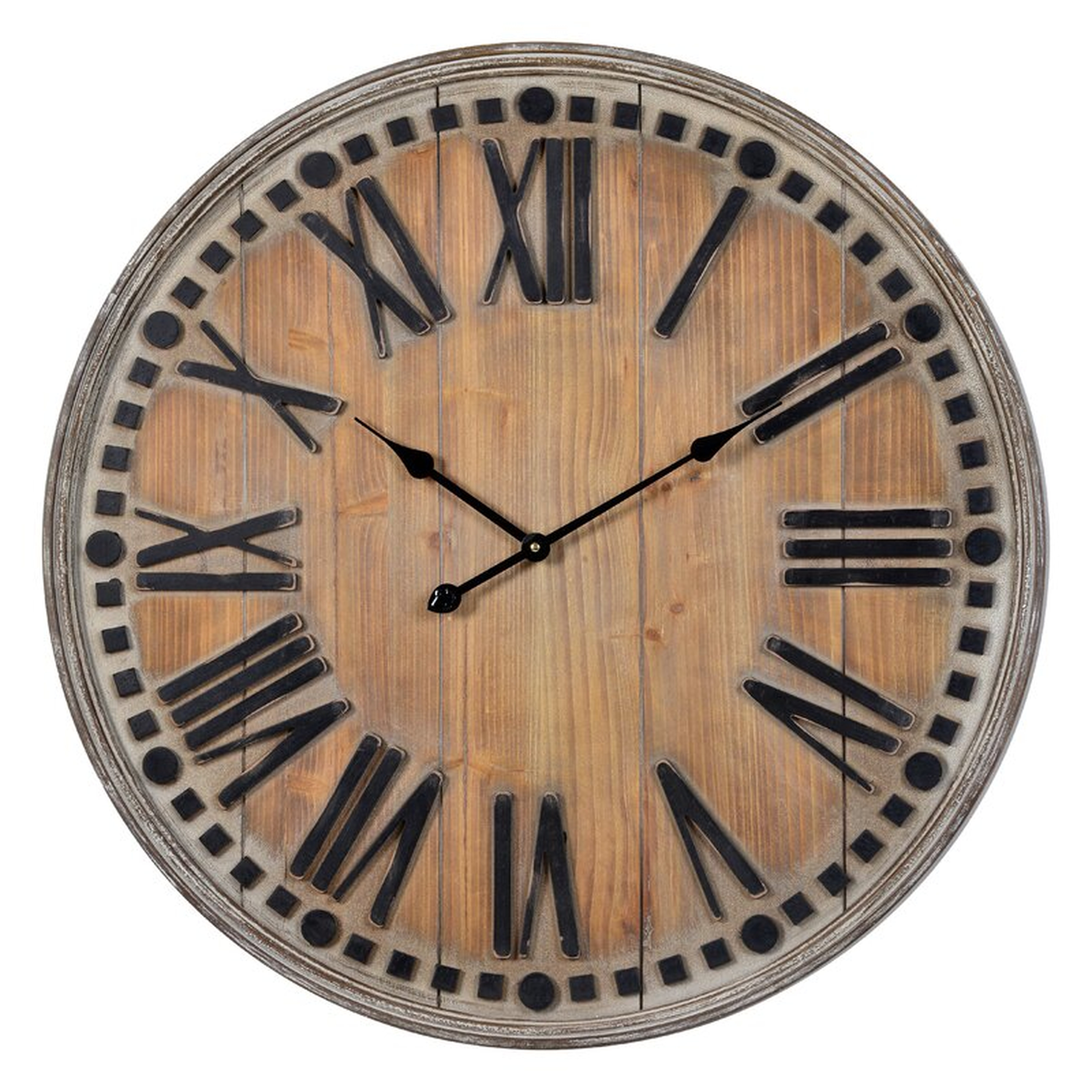 Cooper Classics Oversized Verwood  31.5" Wall Clock - Perigold