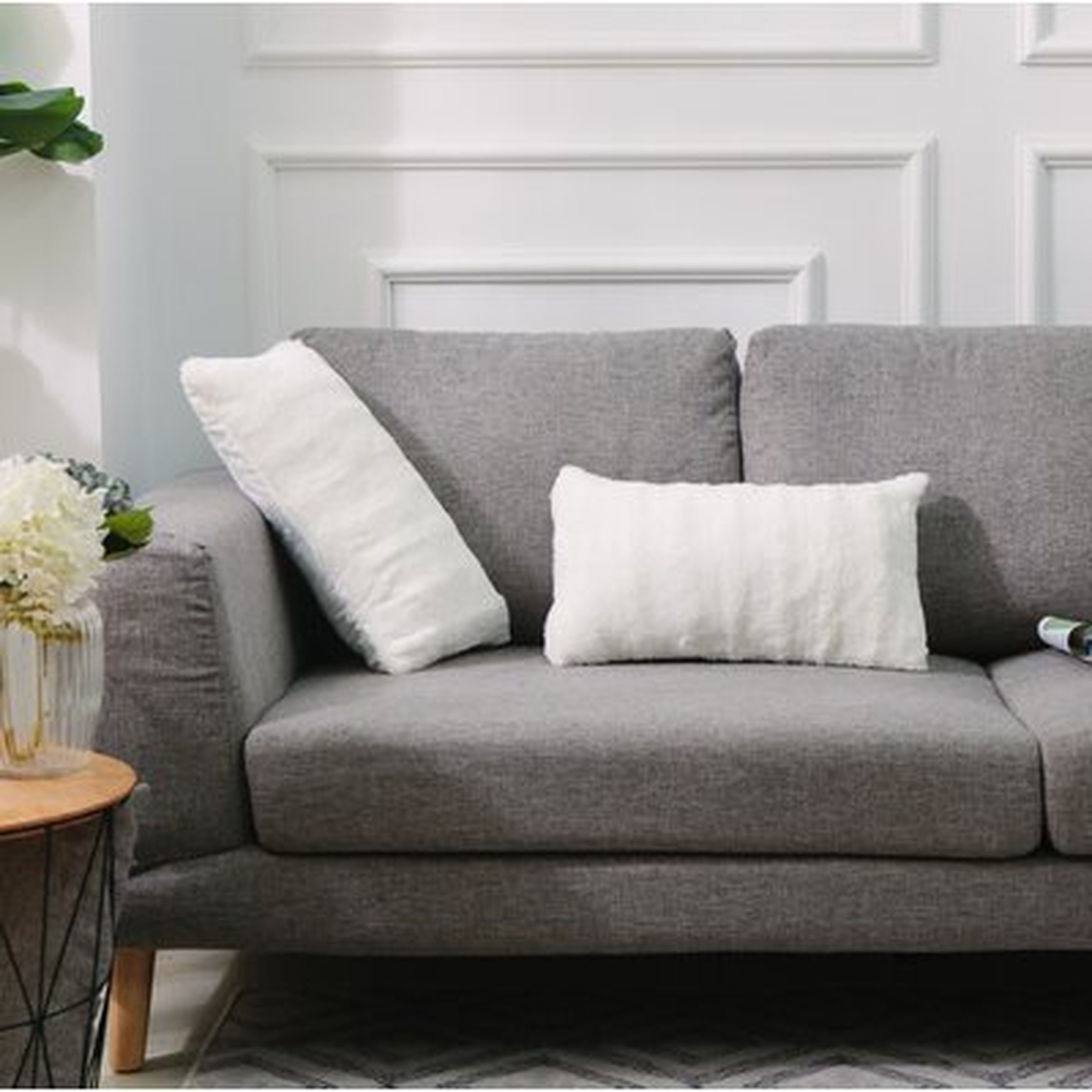 Swampscott Faux Fur Lumbar Pillow - Wayfair