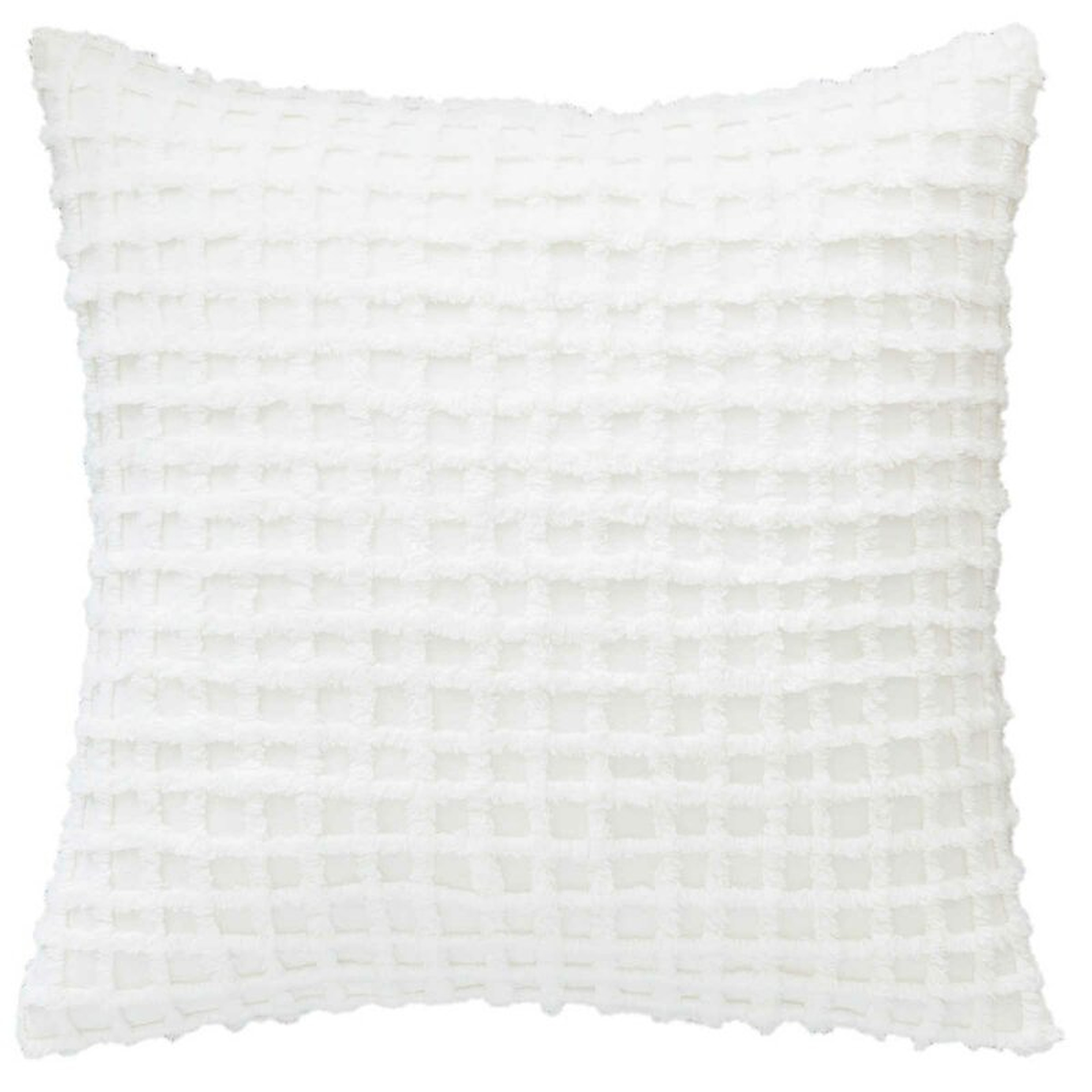 Pine Cone Hill Gridwick Dove Decorative Cotton Geometric Throw Pillow Color: Dove White - Perigold