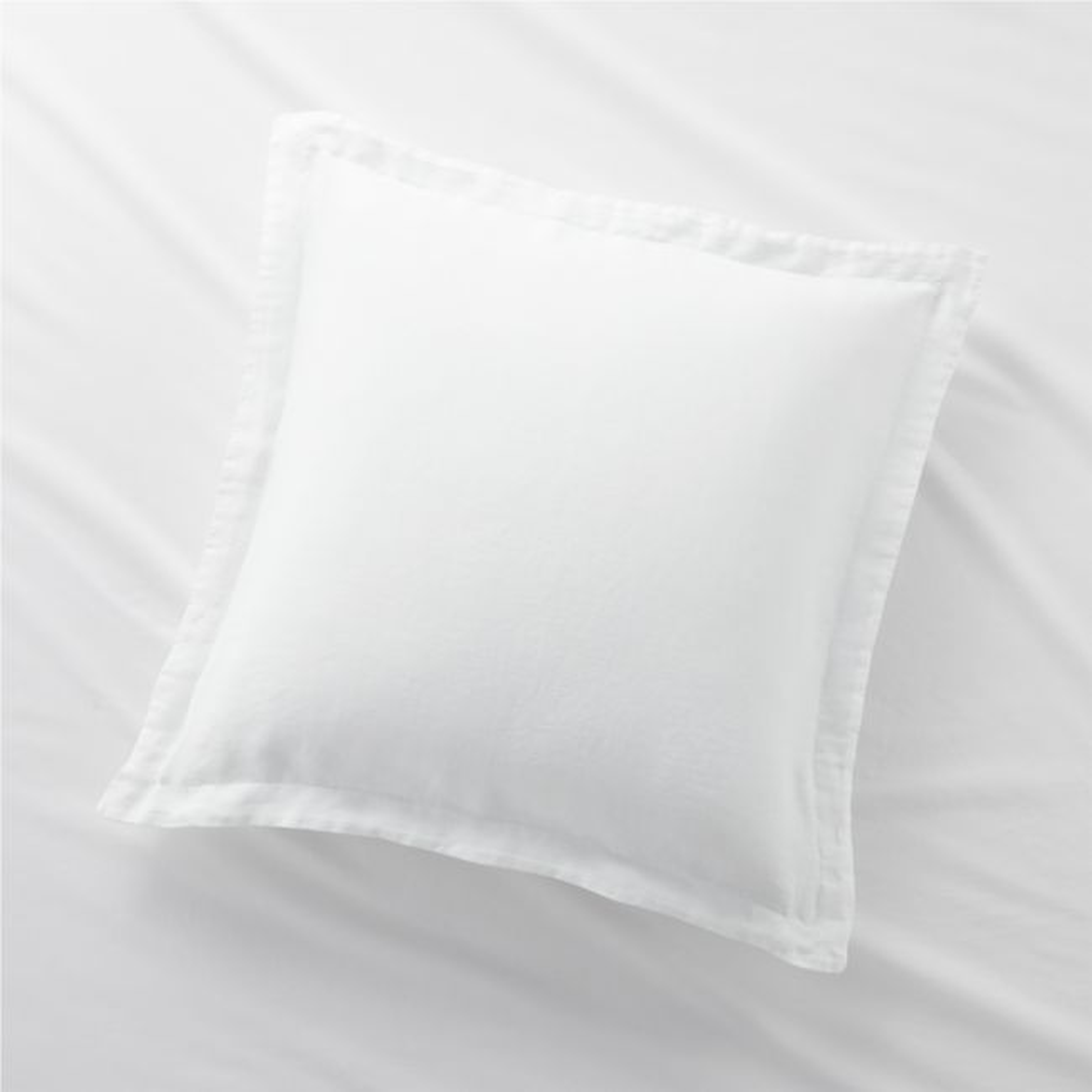 New Natural Hemp White Euro Bed Pillow Sham - Crate and Barrel