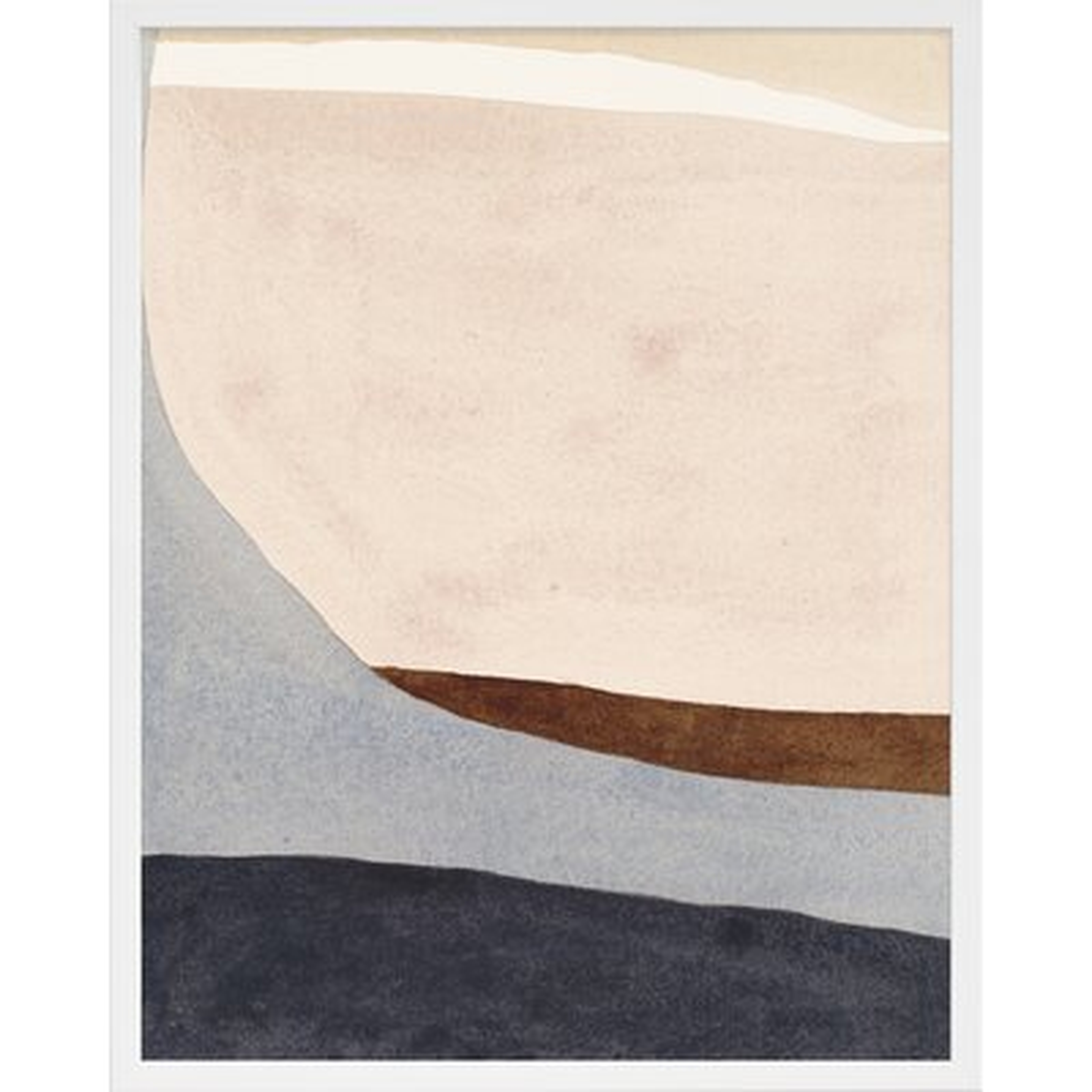 Divided By Blue 2 By Julia Balfour - Framed Wall Art - AllModern