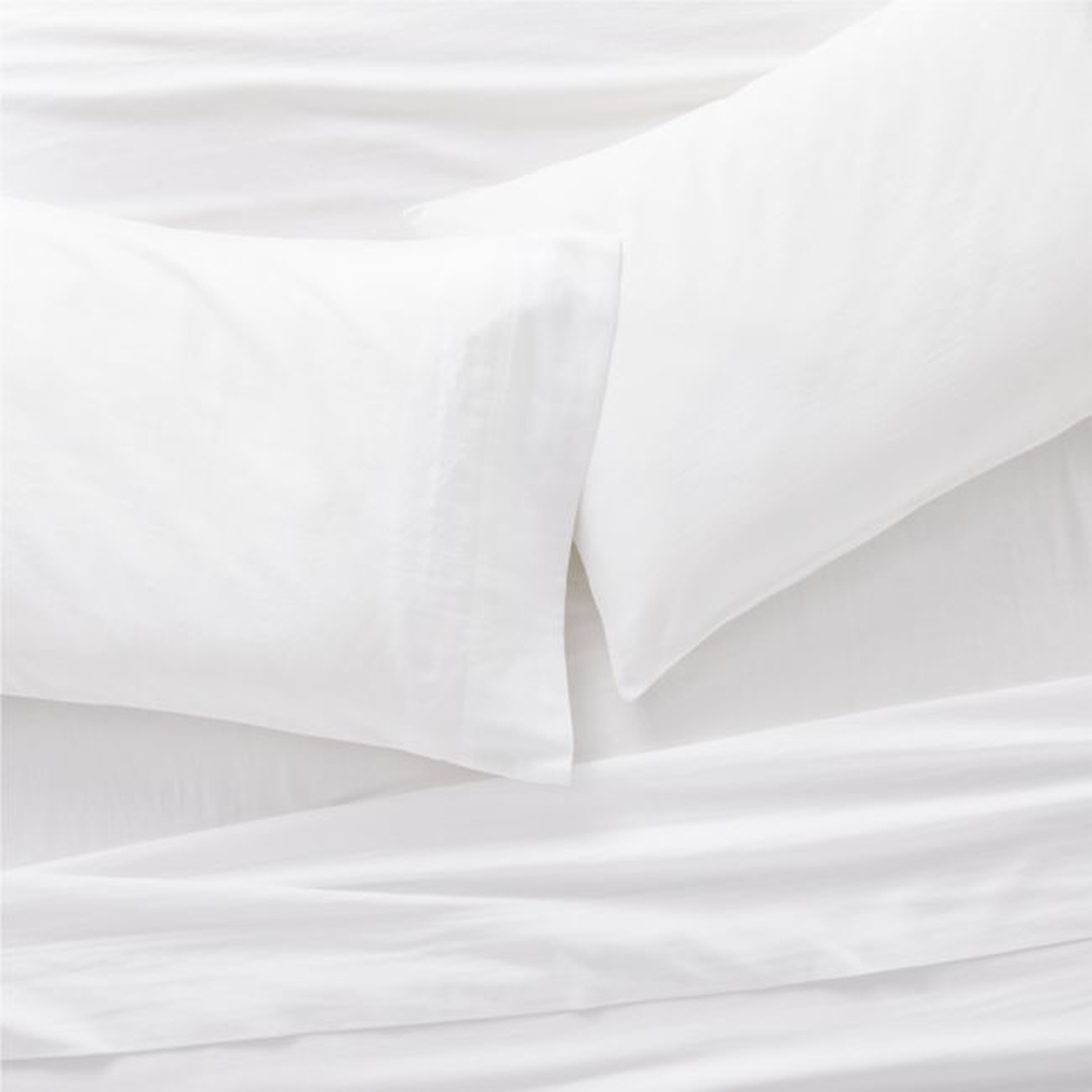 Aire Organic Cotton White Full/Queen Bed Sheet Set - Crate and Barrel