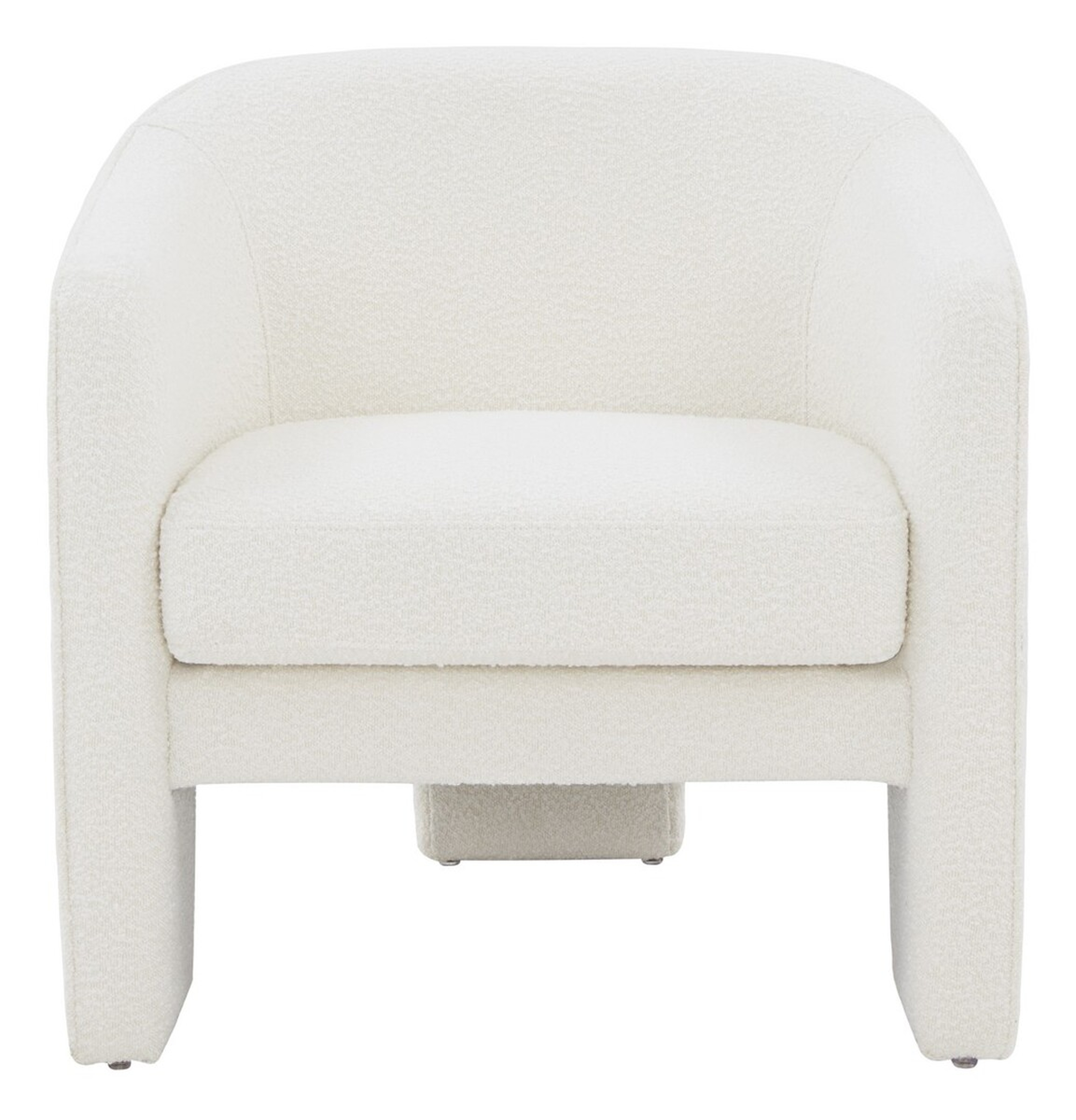 Londyn Boucle Accent Chair - Ivory - Safavieh Couture