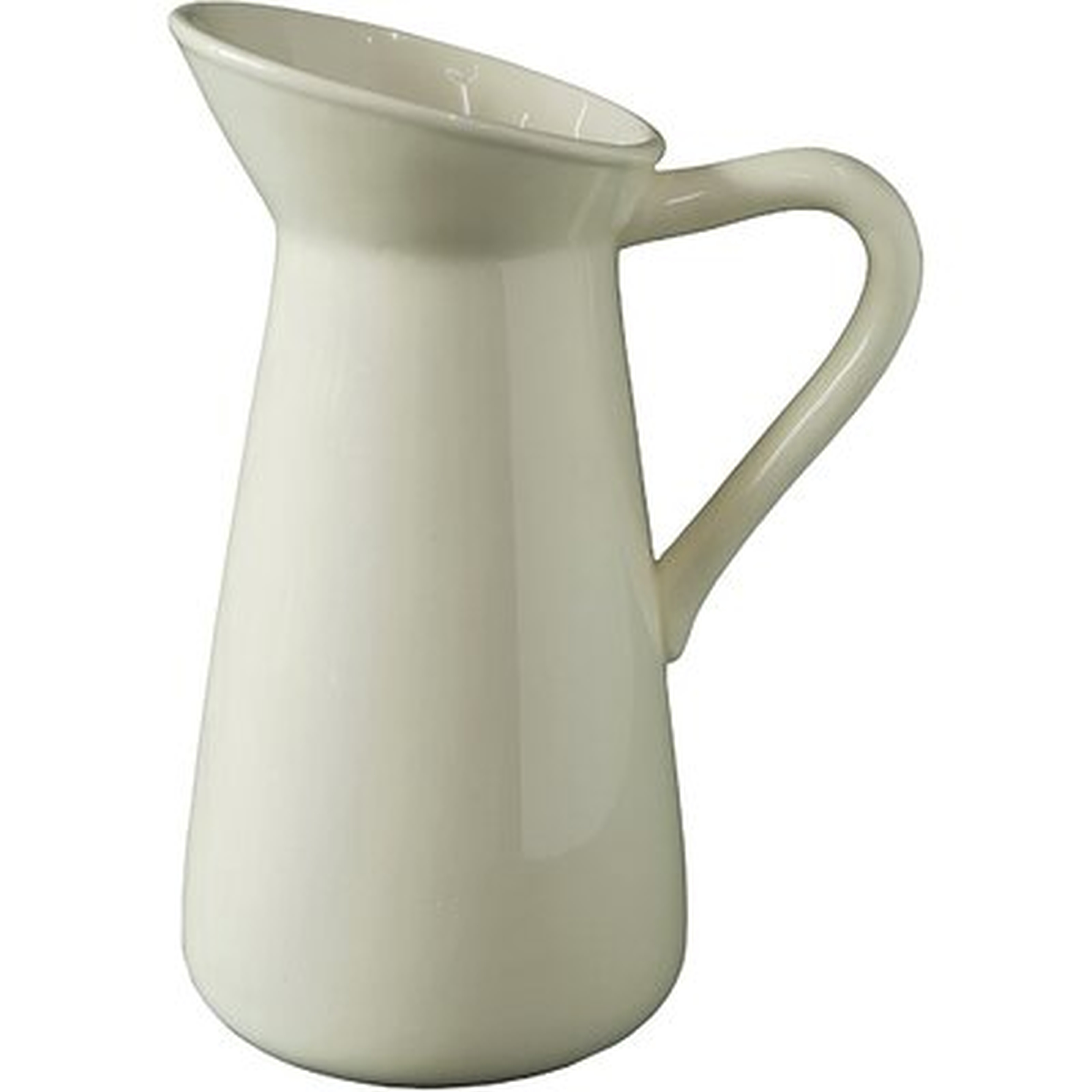 Off White 10" Porcelain Table Vase - Wayfair