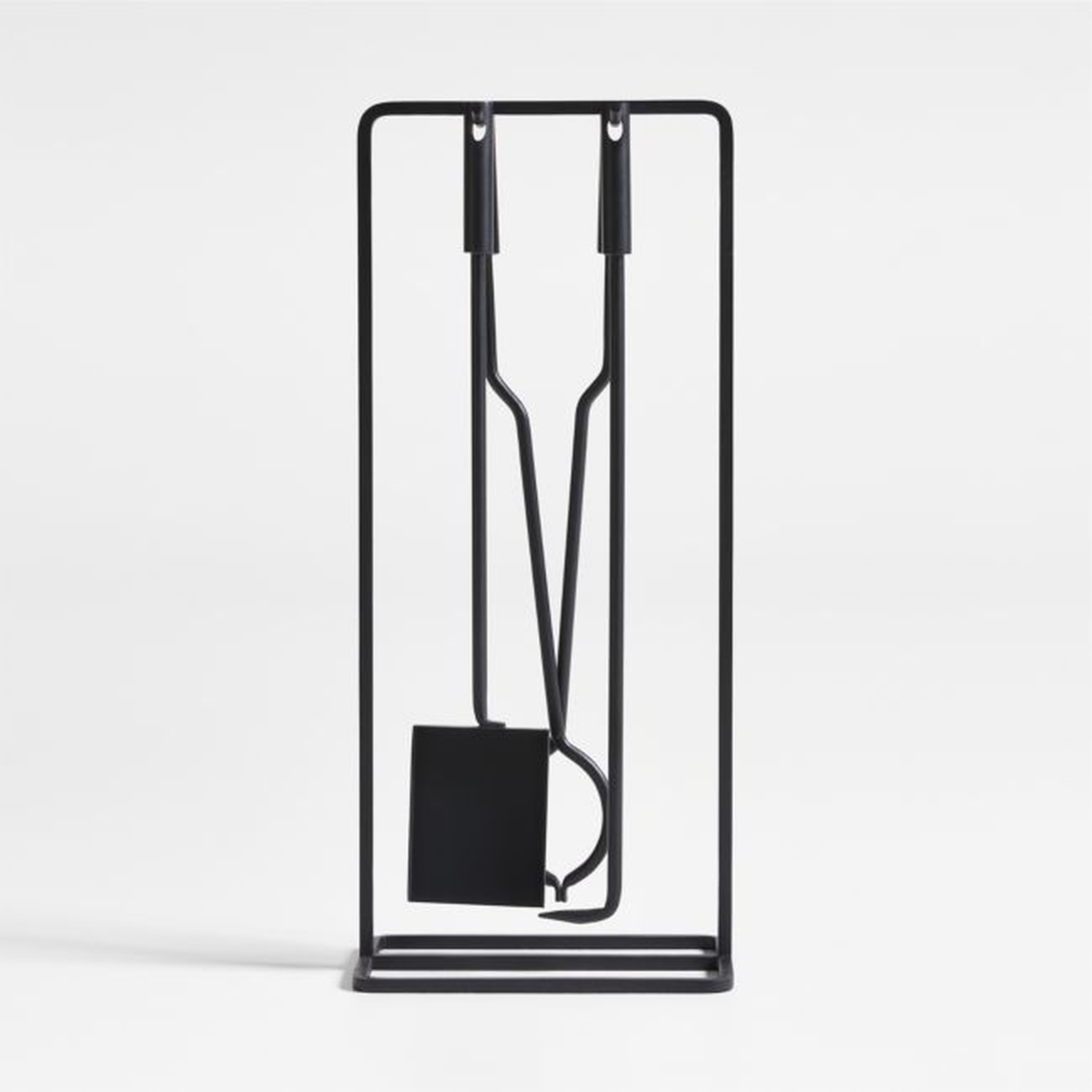 Telum Black Fireplace Tools - Crate and Barrel