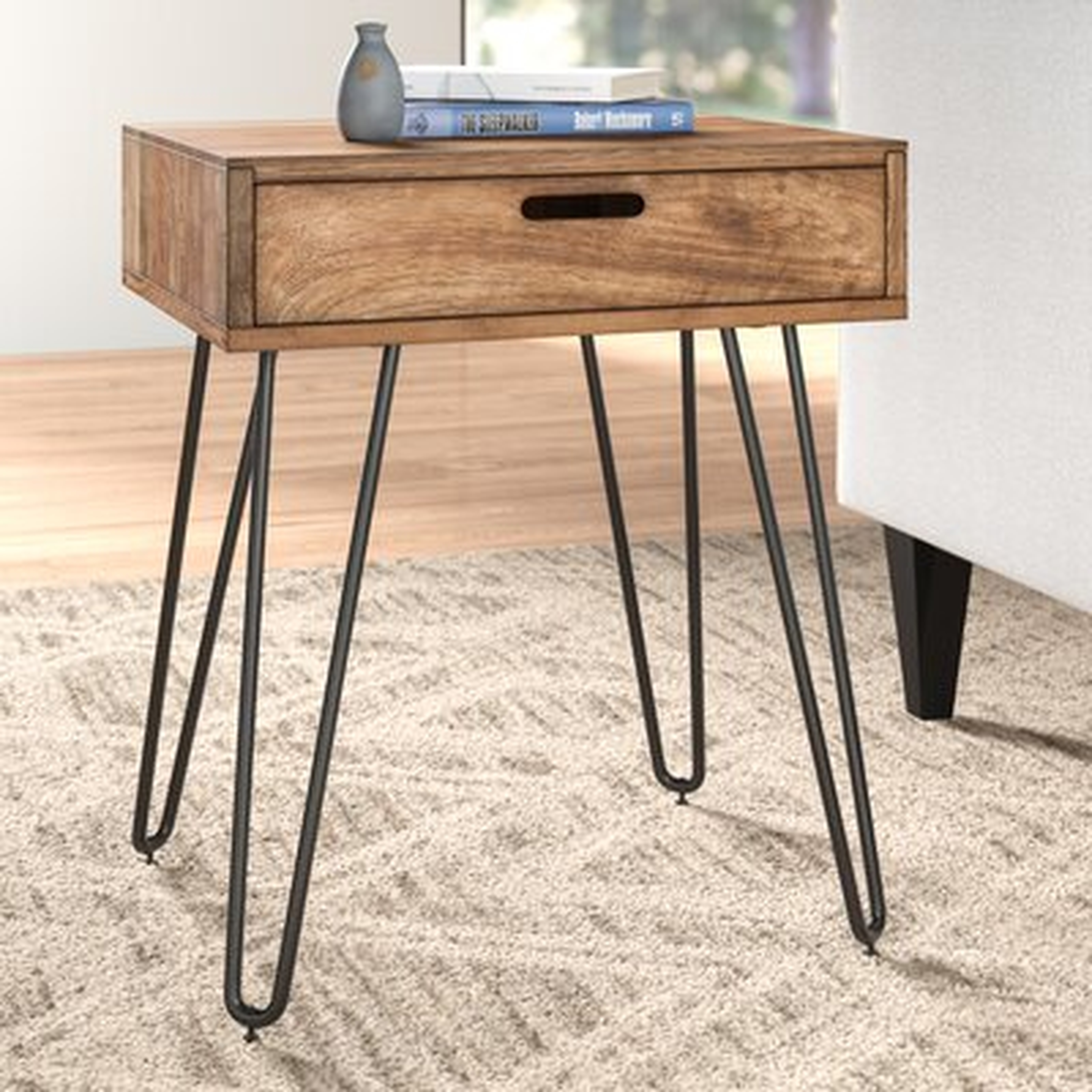 Faye End Table with Storage - AllModern