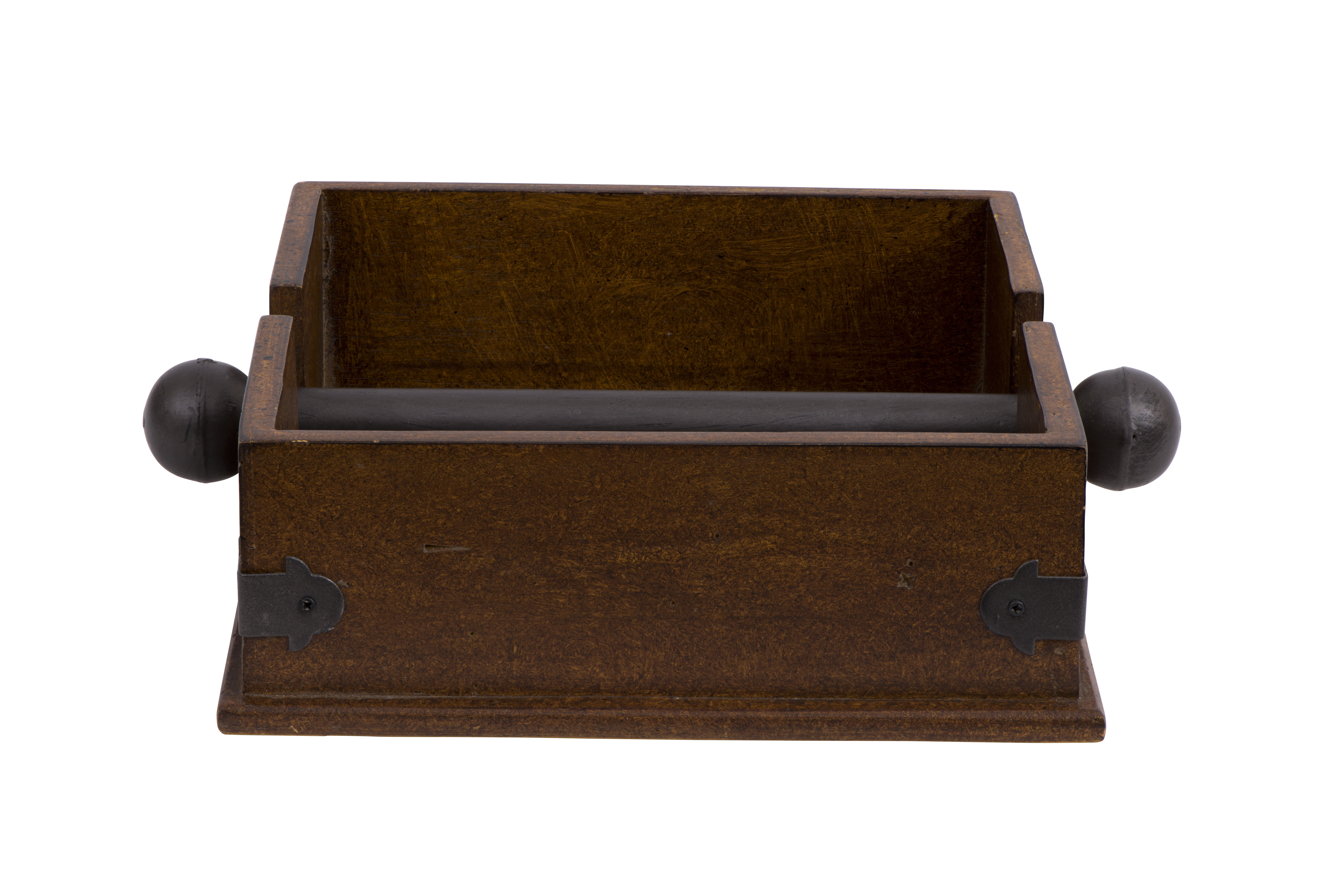 Square Wood Napkin Holder with Metal Bar - Nomad Home