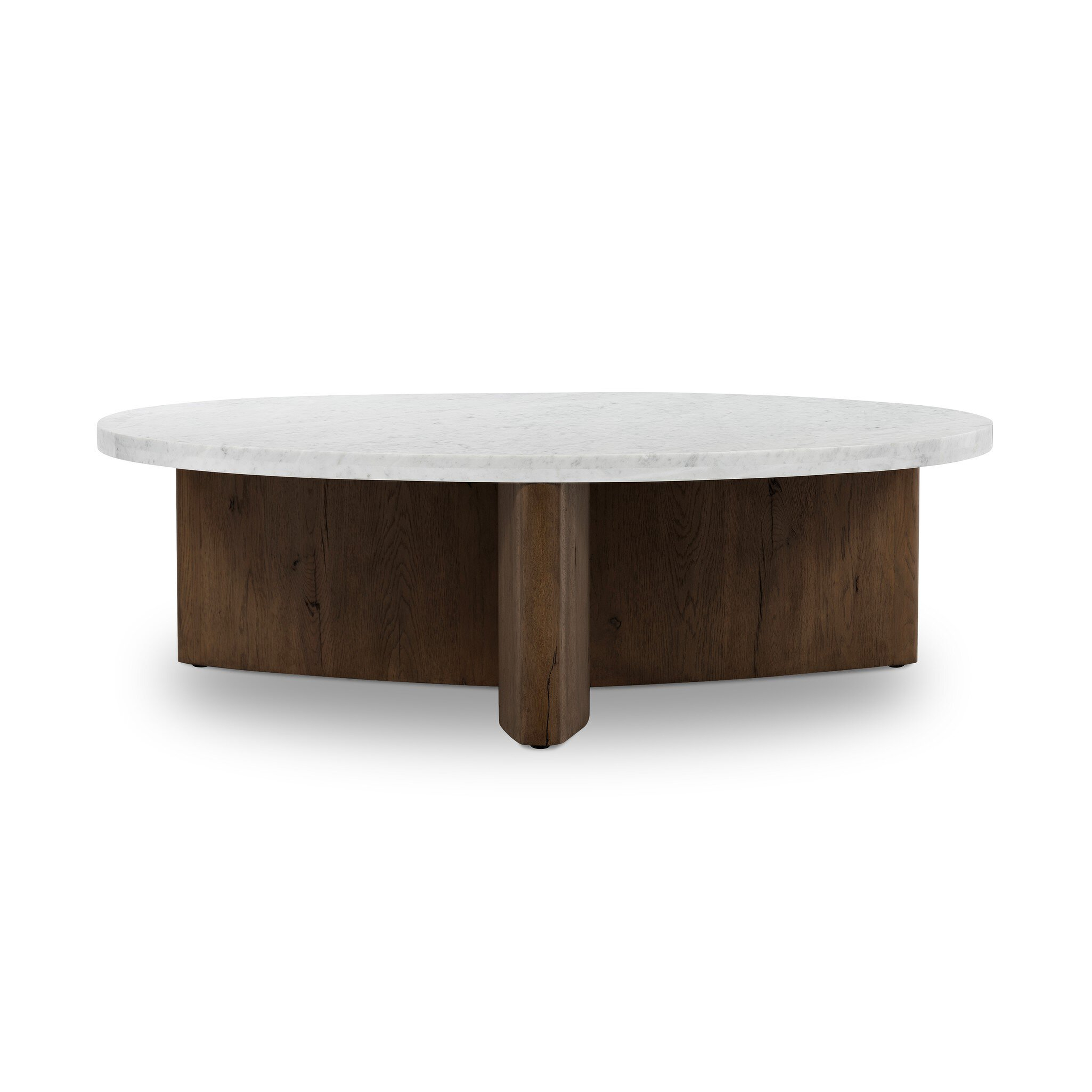 Toli Coffee Table - Italian White Marble - Four Hands