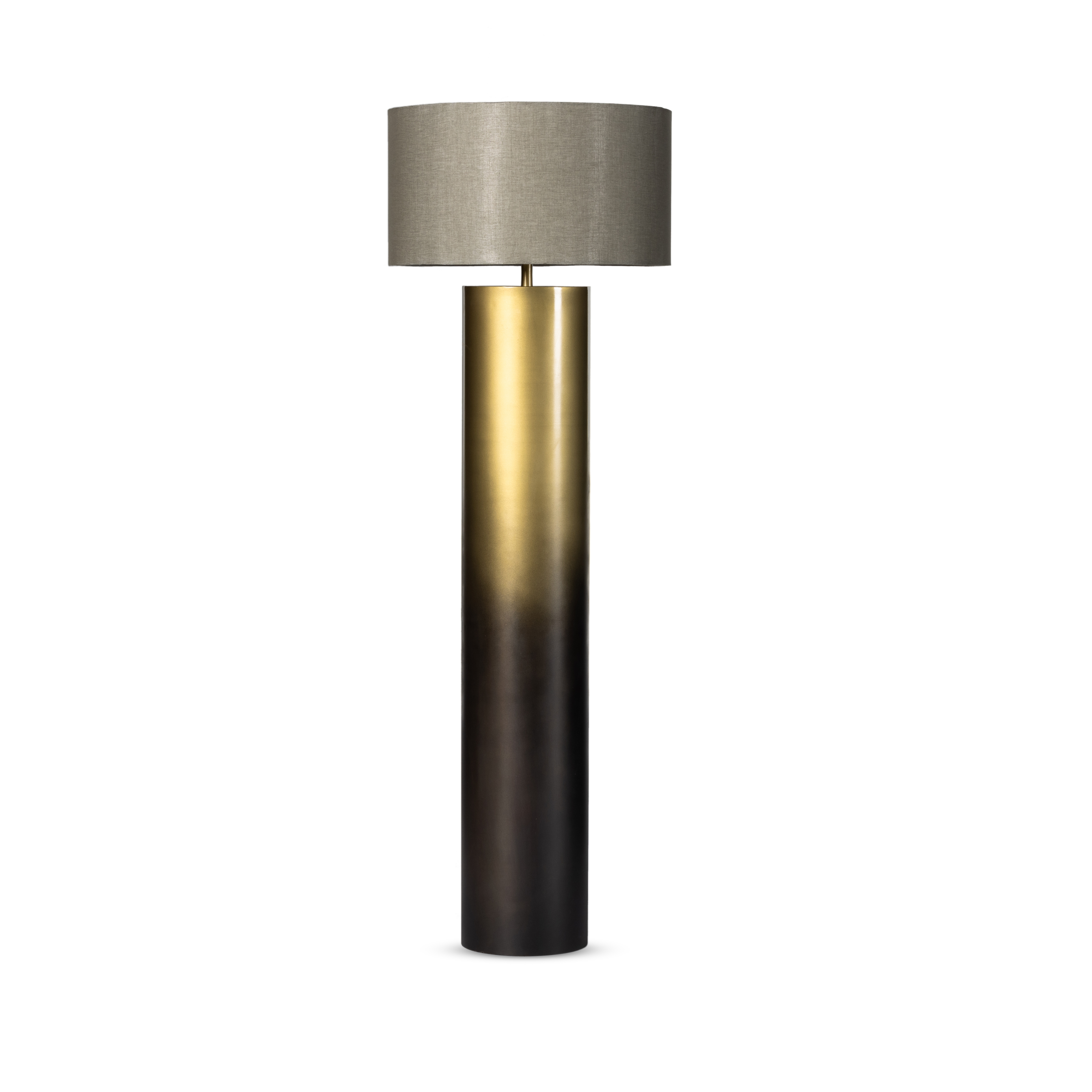 Cameron Floor Lamp-Ombre Antique Brass - Four Hands