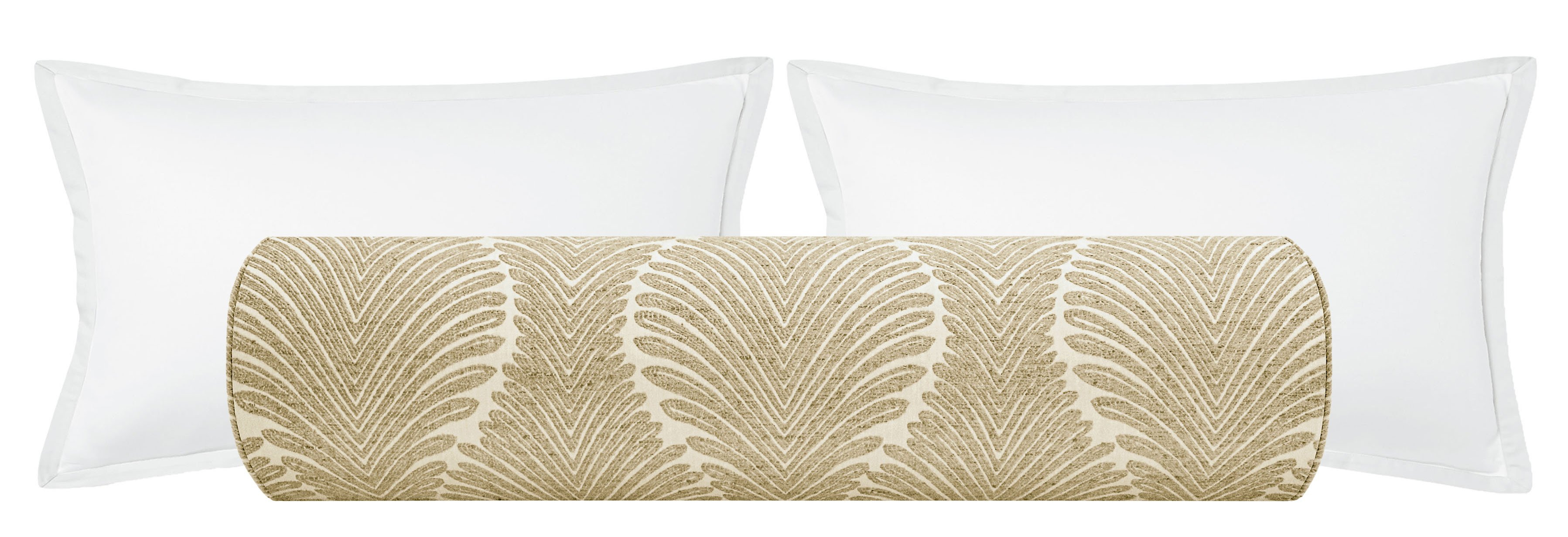 THE BOLSTER :: MUSGROVE CHENILLE // NATURAL - QUEEN // 9" X 36" - Little Design Company