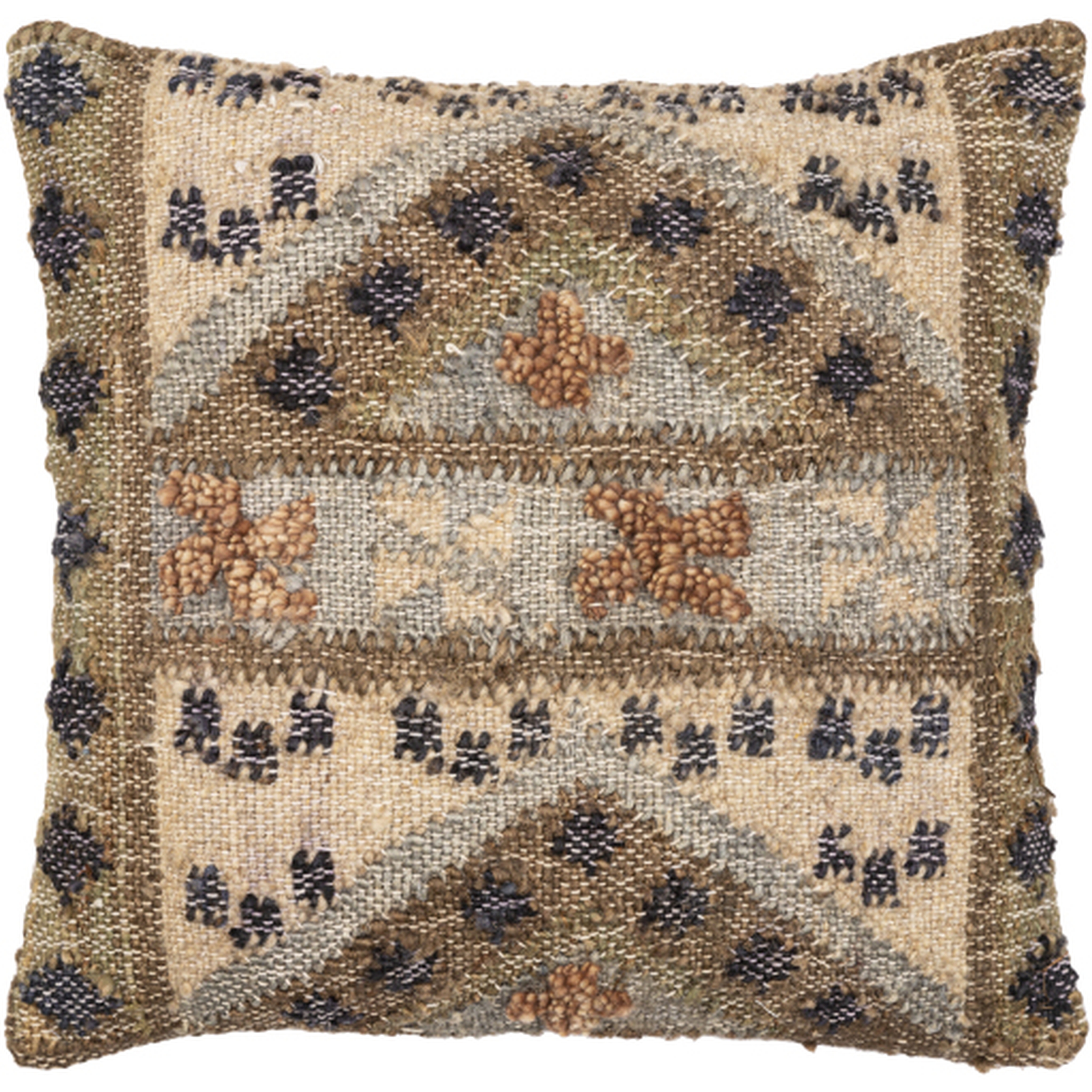 Luanda LAU-004 20"L x 20"W Polyester Filled Pillow - Surya