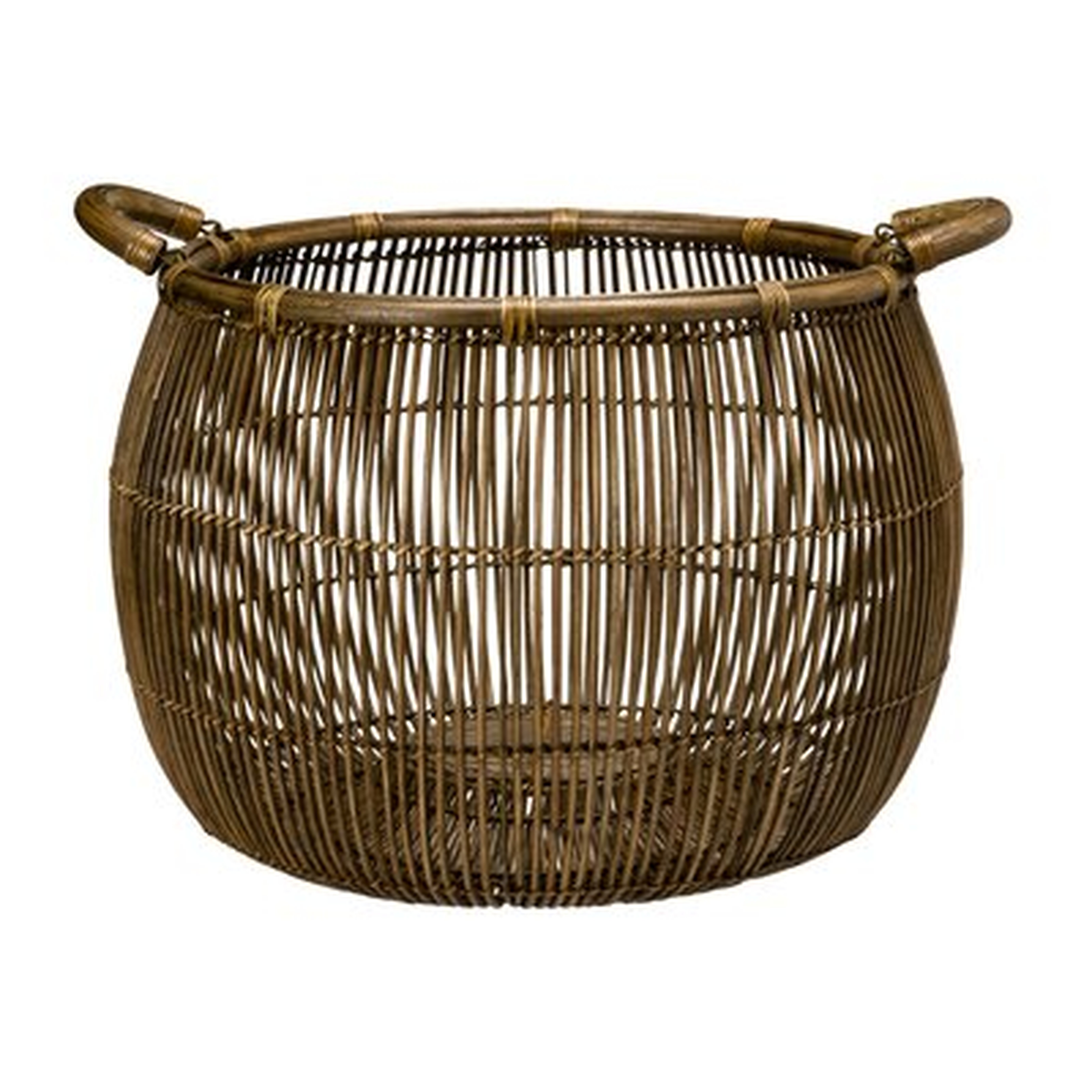 Rattan Open Weave Storage Basket - AllModern