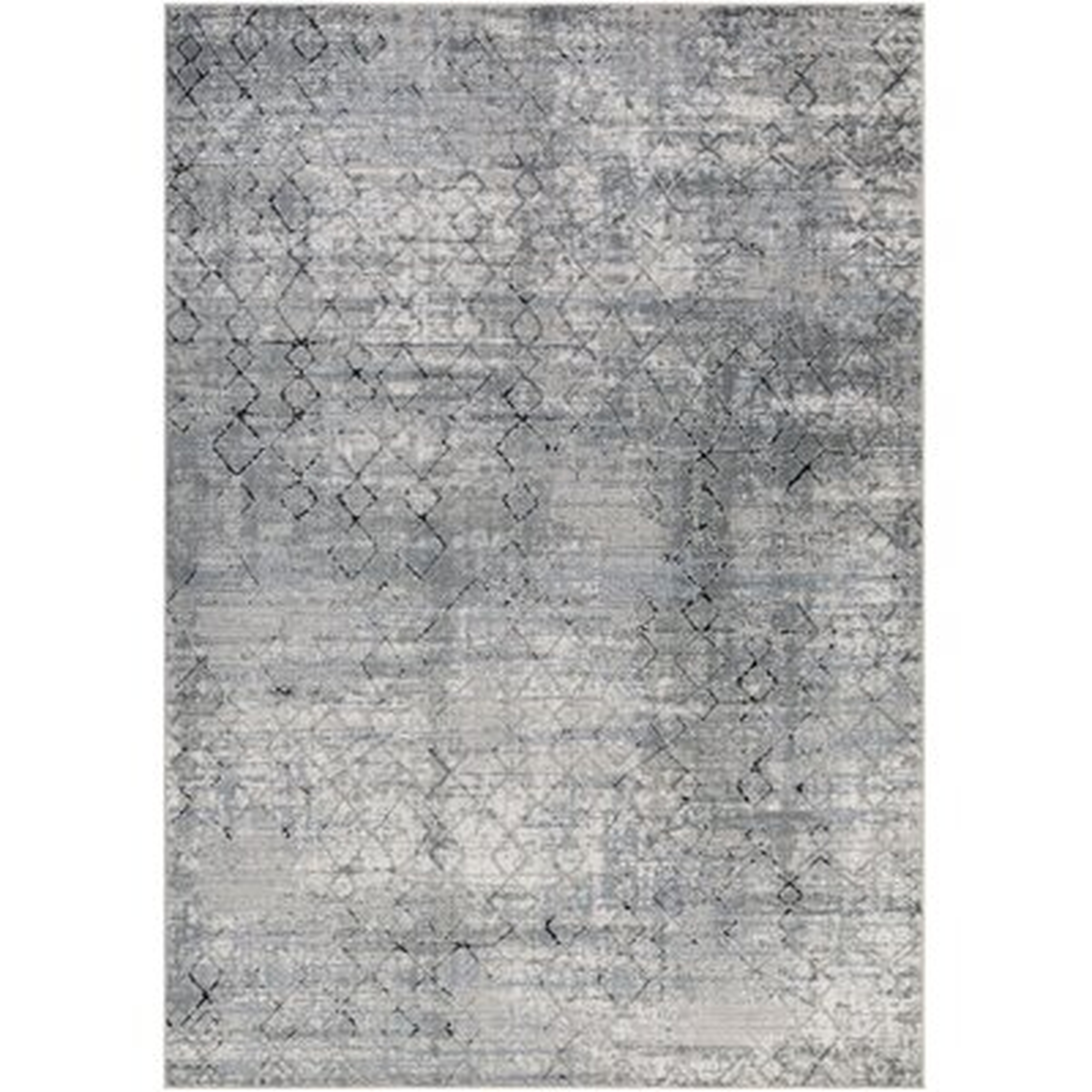 Bakke Abstract Gray Area Rug - Wayfair
