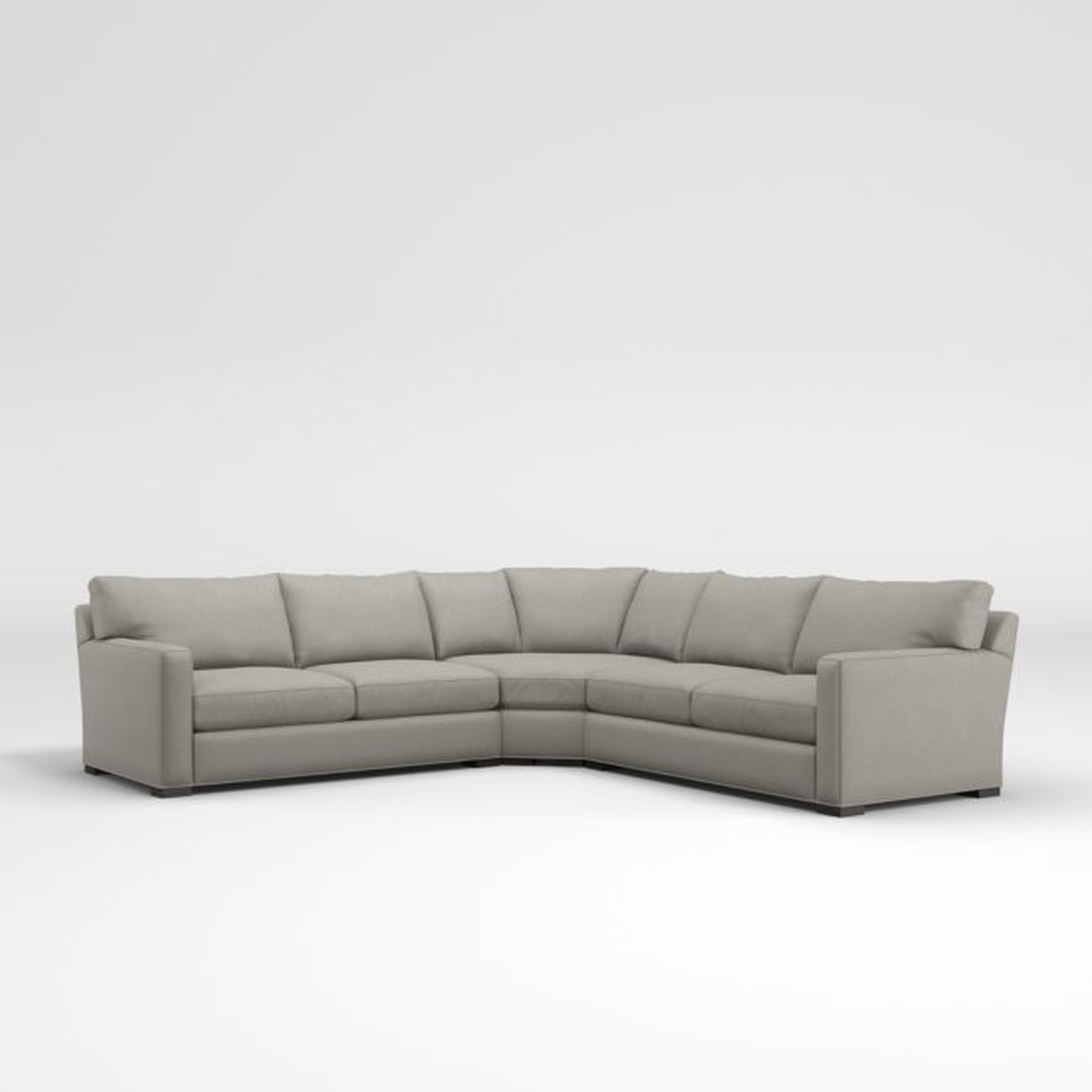 Axis 3-Piece L-Shaped Wedge Sectional Sofa - Crate and Barrel